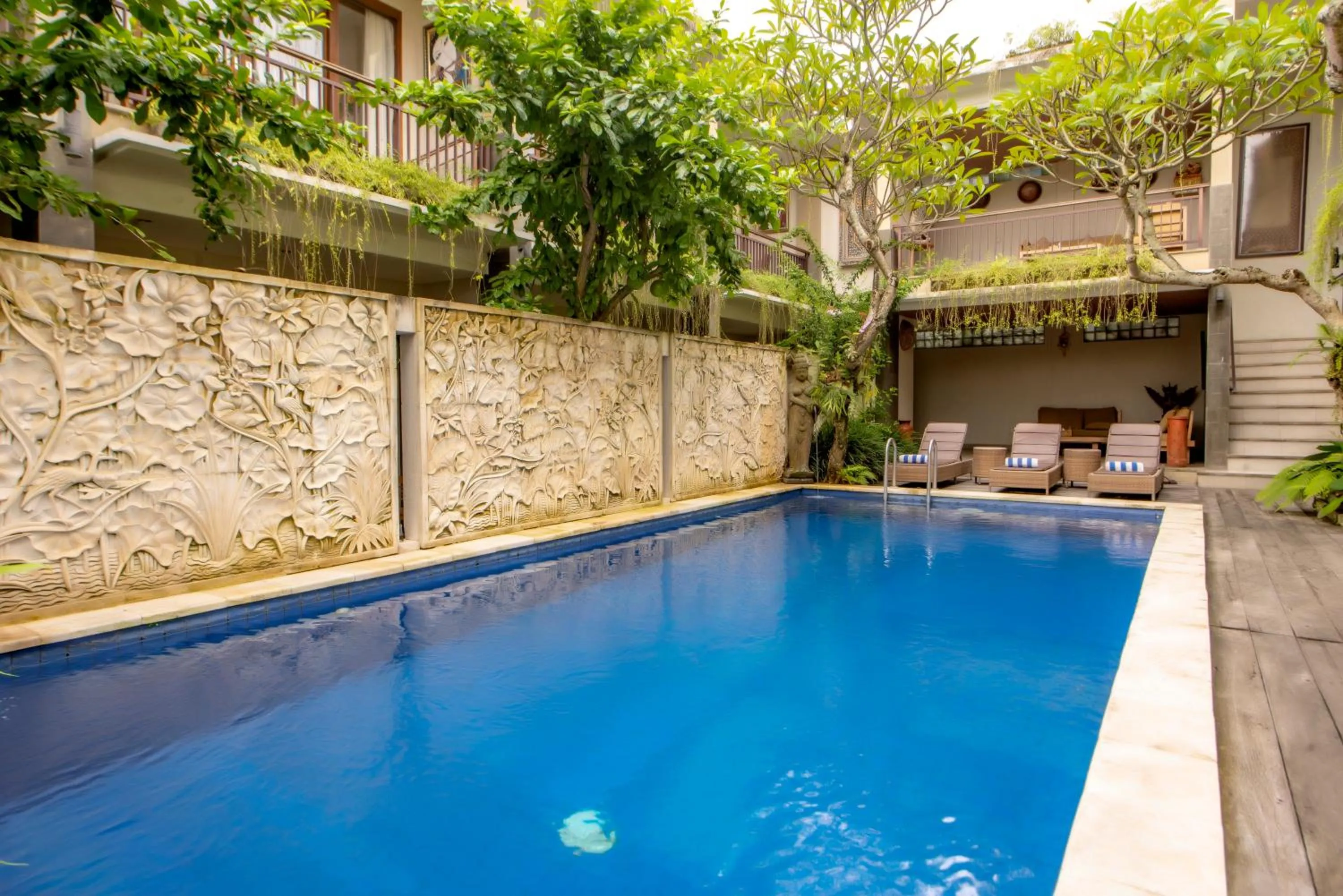 Swimming pool in Jani's Place Cottage by Purely