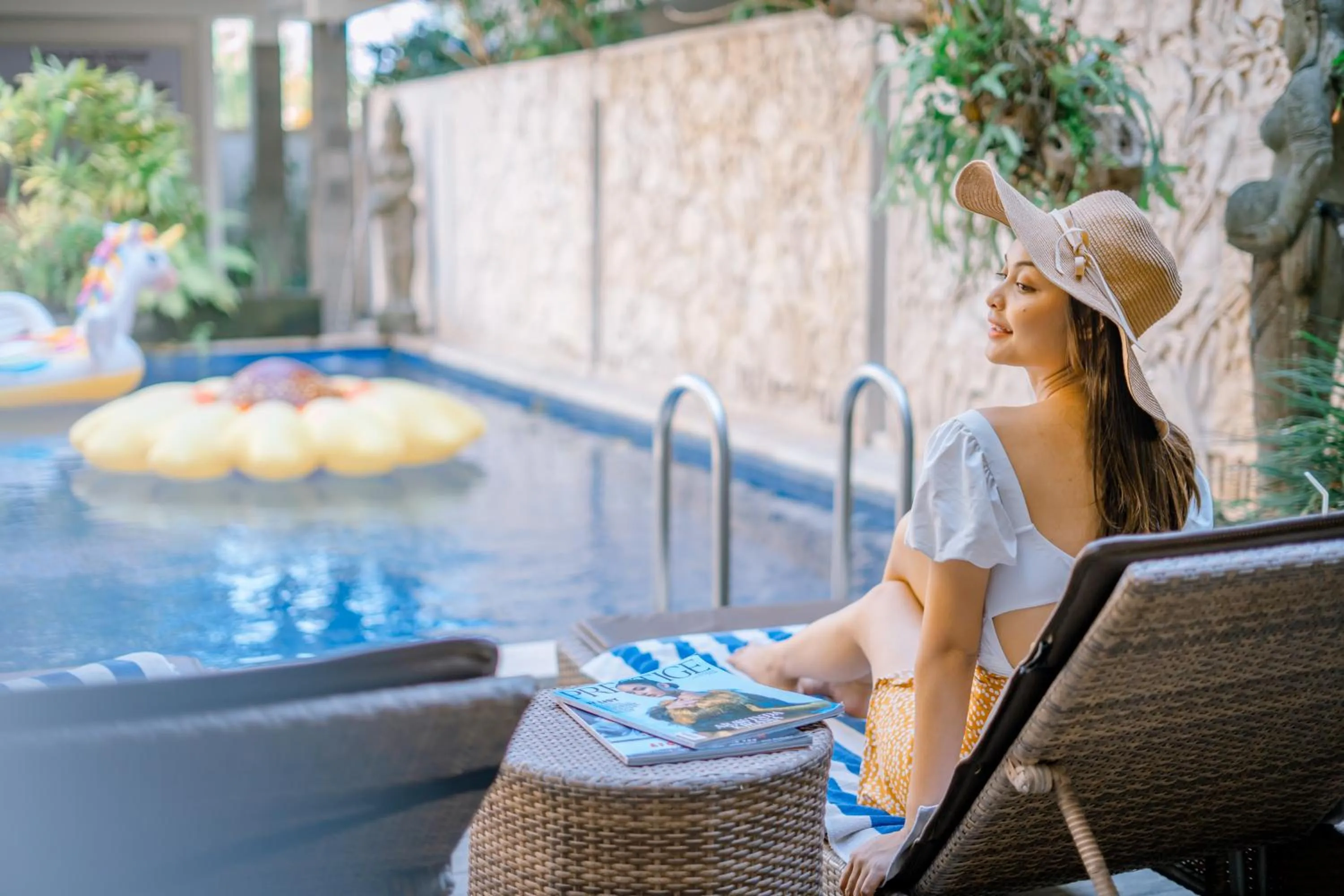 Swimming pool in Jani's Place Cottage by Purely