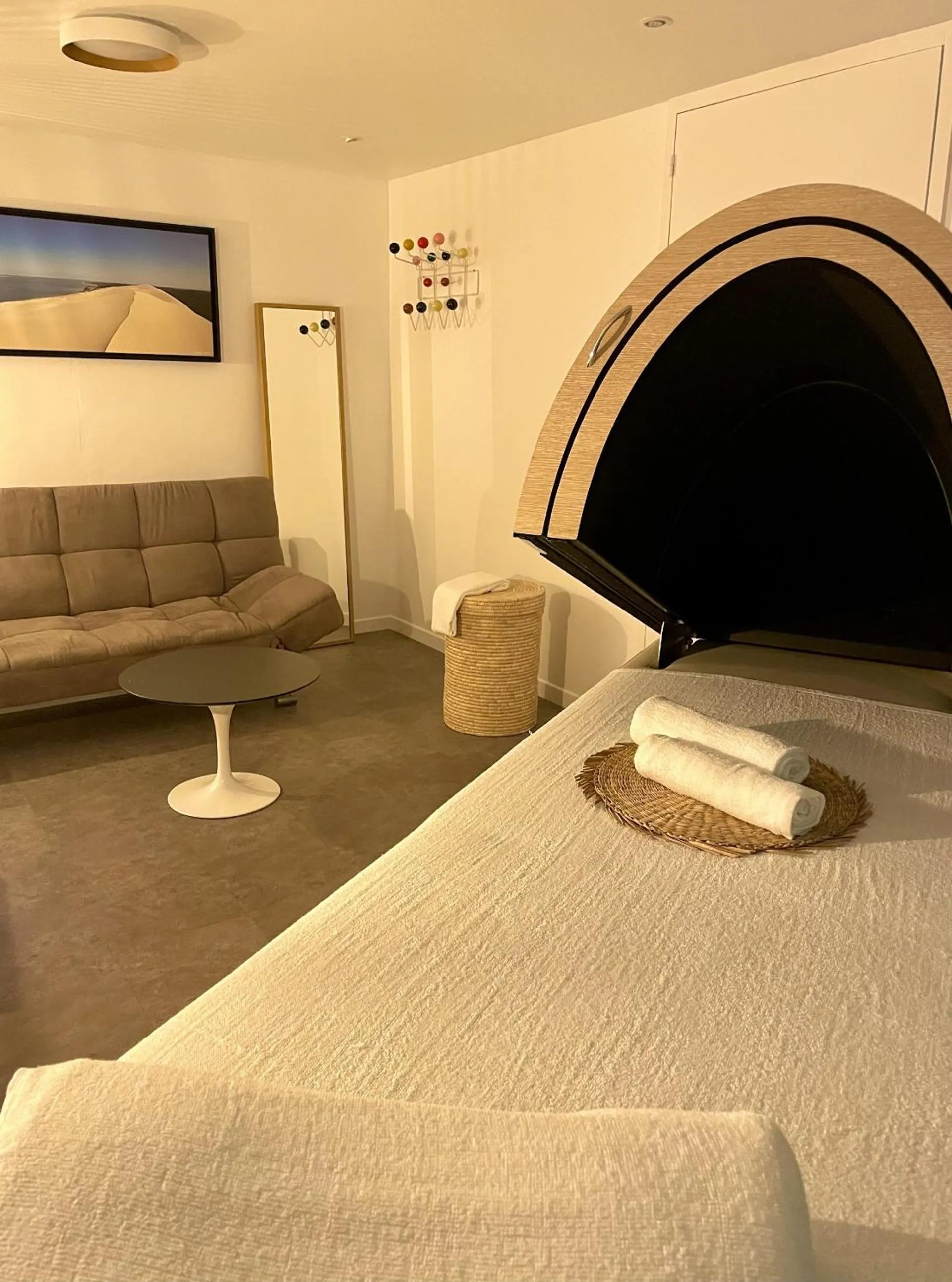 Sauna, Bed in Hôtel Point France