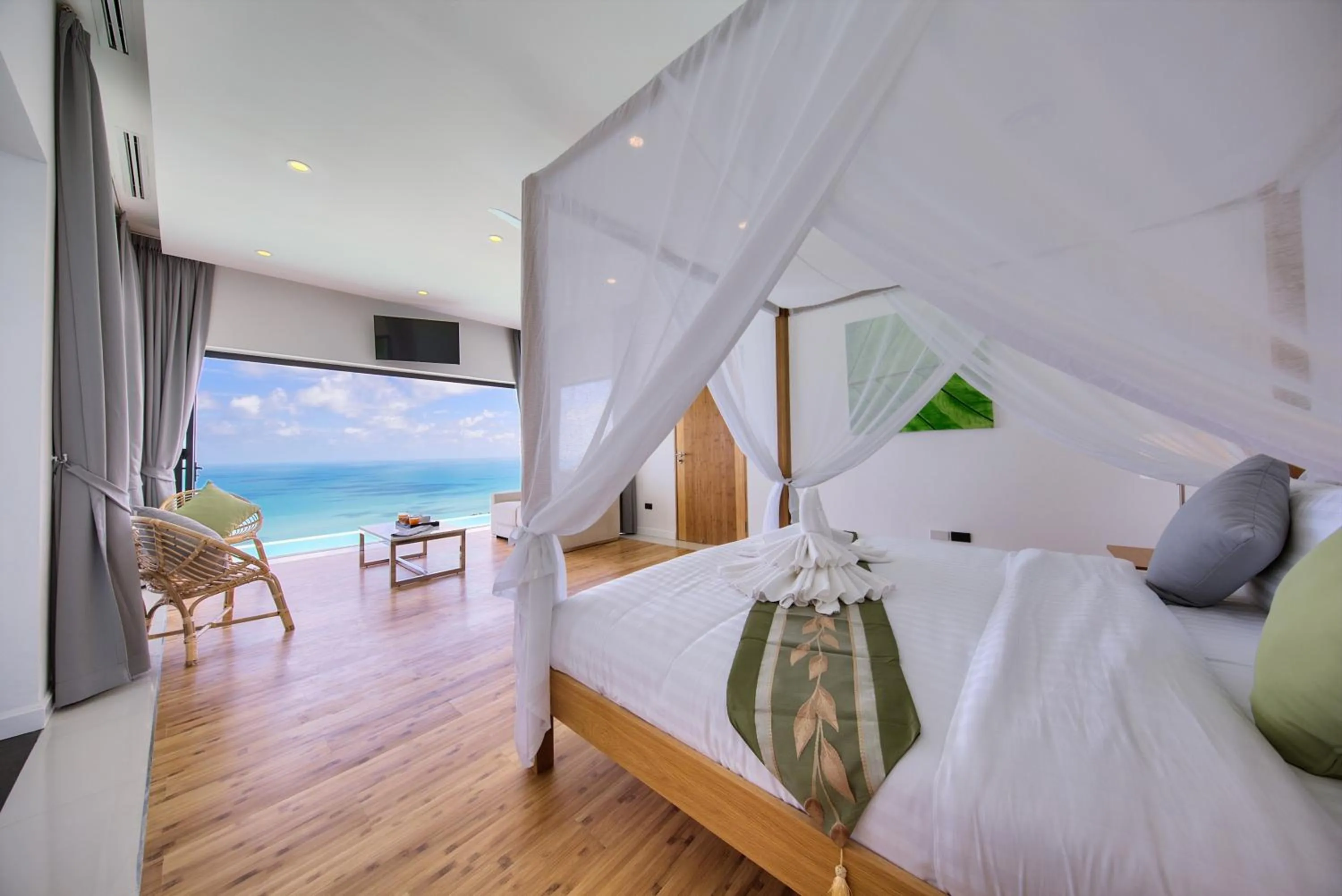 Bed in Chaweng Peak Villas - Award Winning Luxury Two Villas