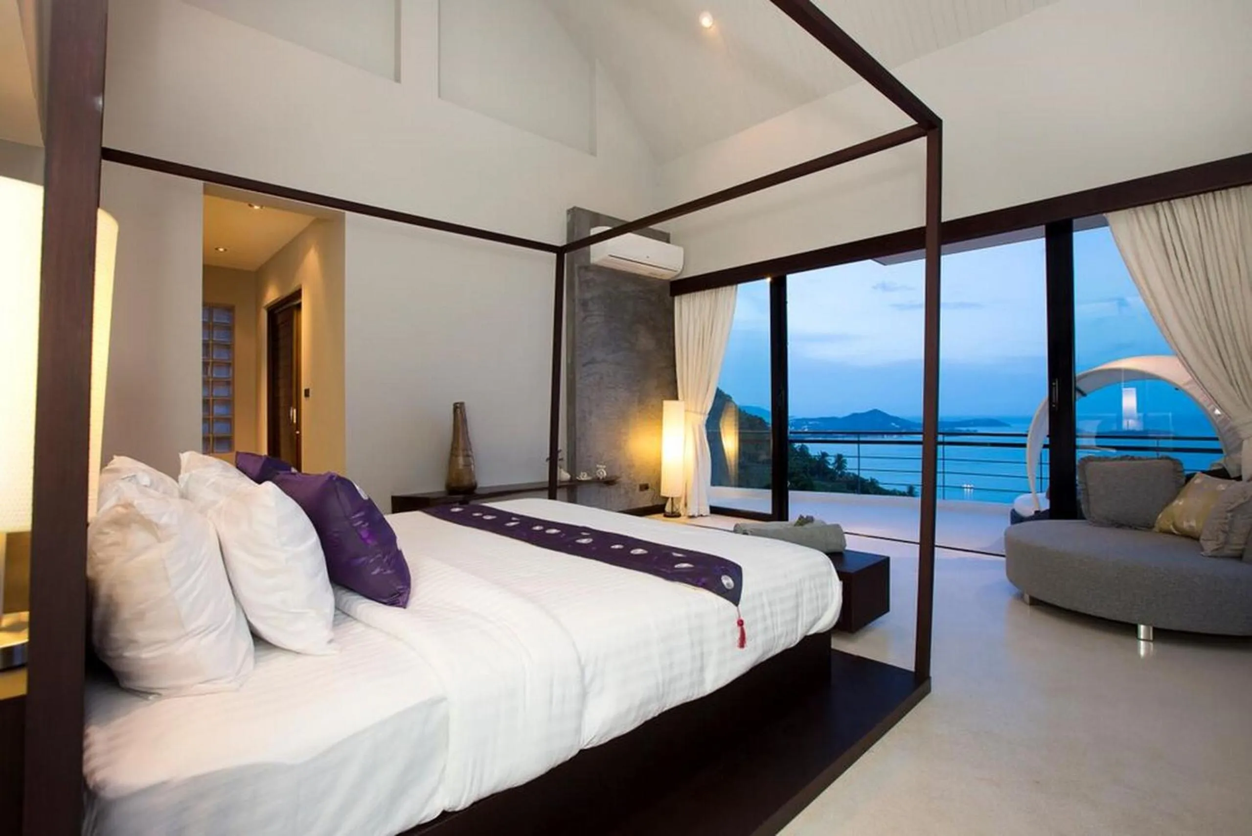 Bedroom, Bed in Chaweng Peak Villas - Award Winning Luxury Two Villas
