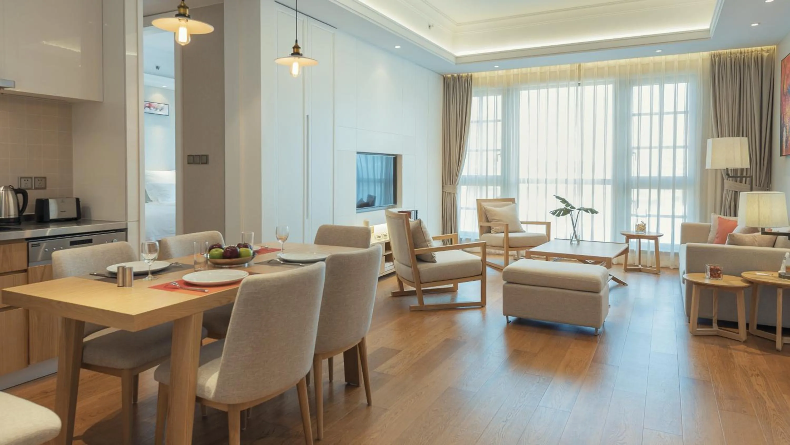 Kitchen or kitchenette in Residence G Nanshan