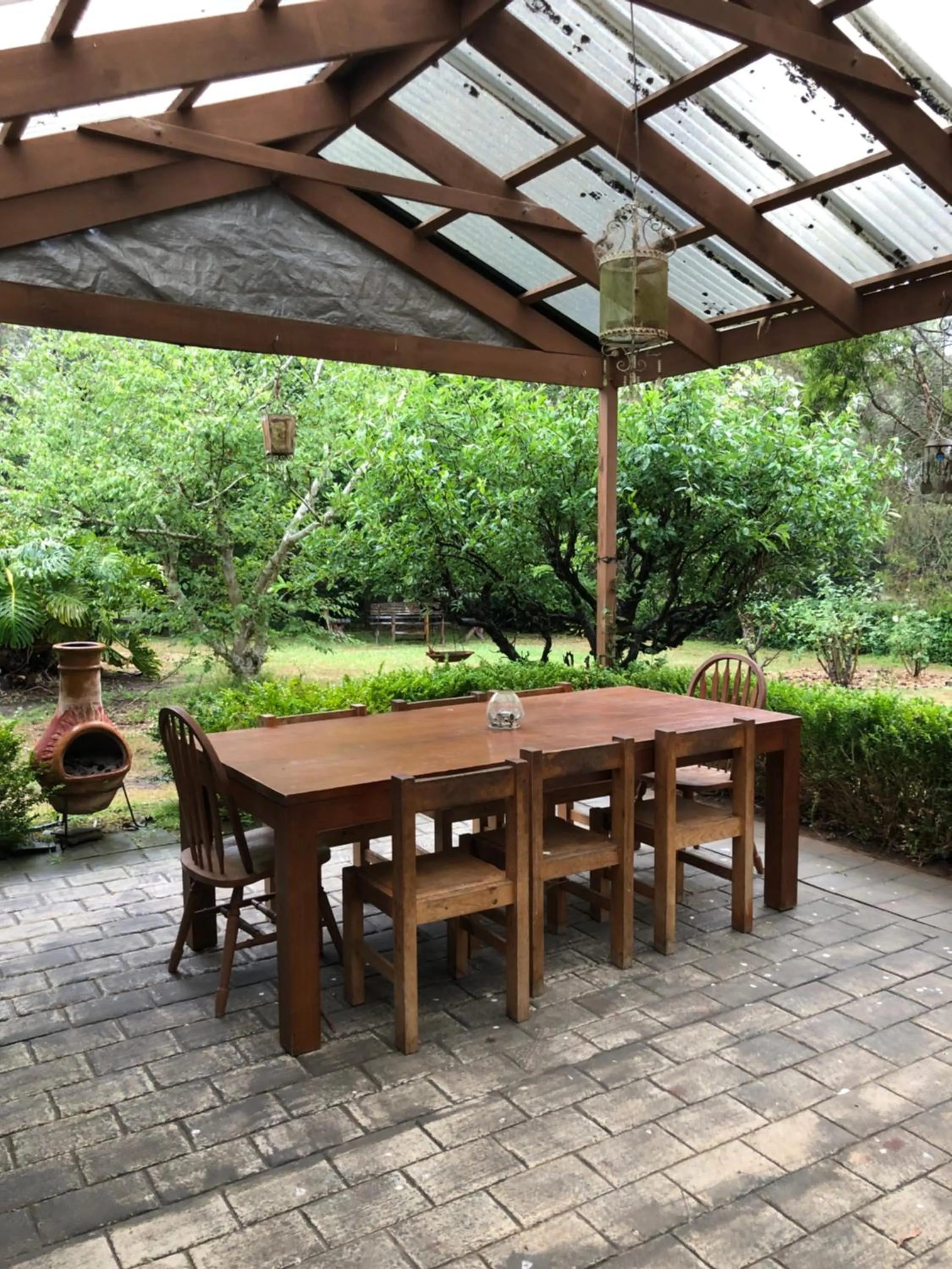 Patio in Sherwood Park bed and breakfast
