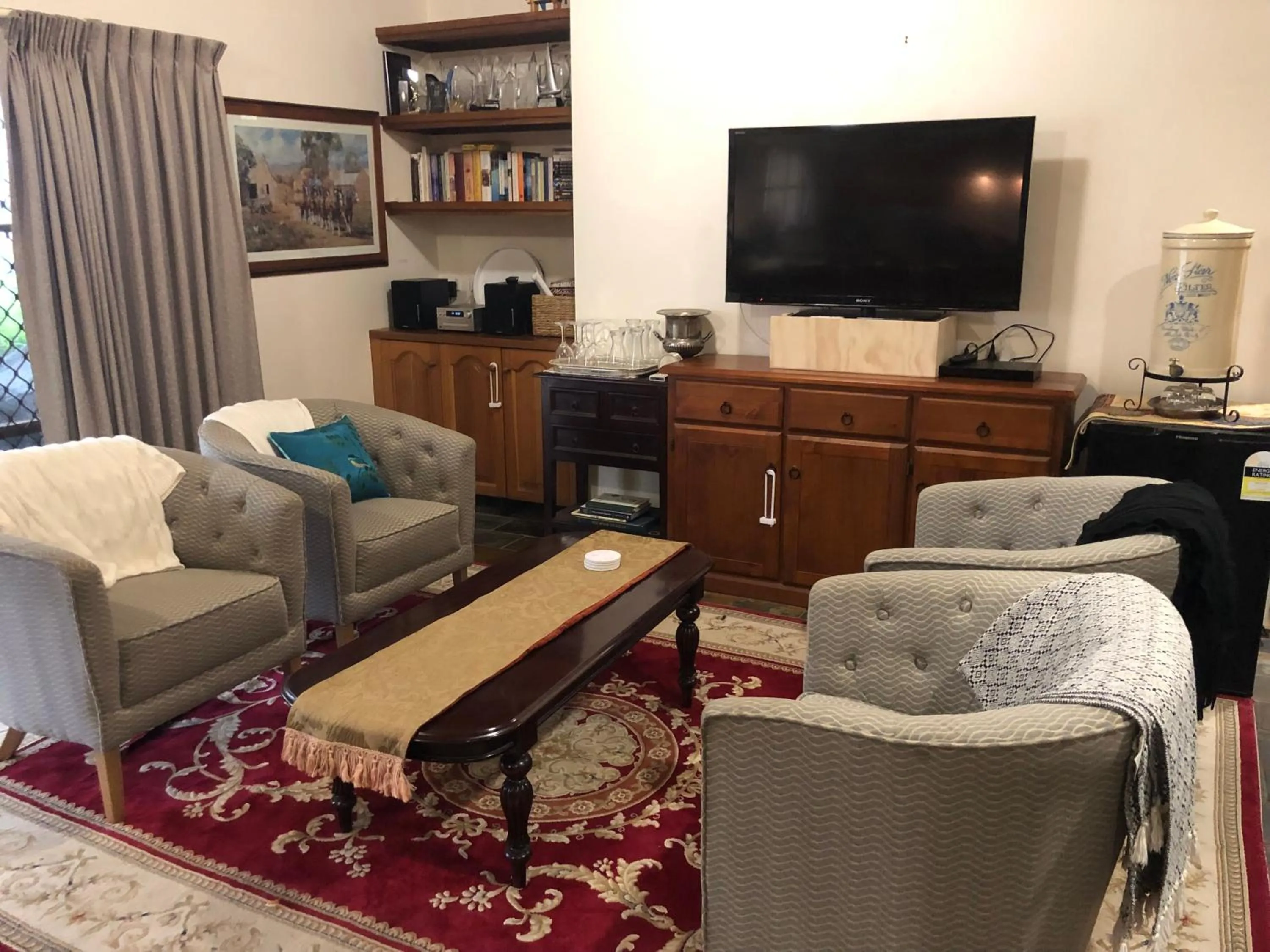 Seating area in Sherwood Park bed and breakfast