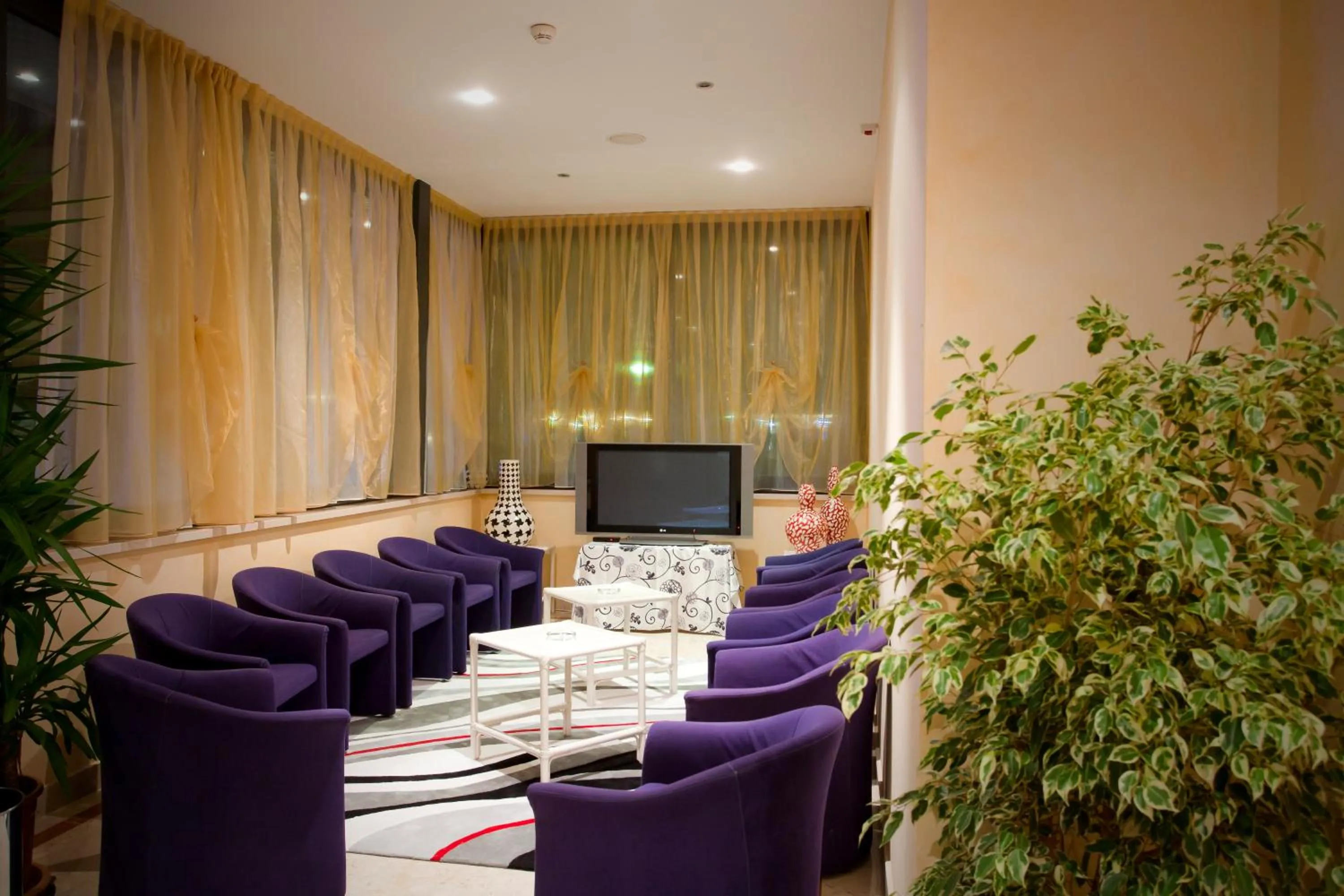 Communal lounge/ TV room in Hotel Parigi