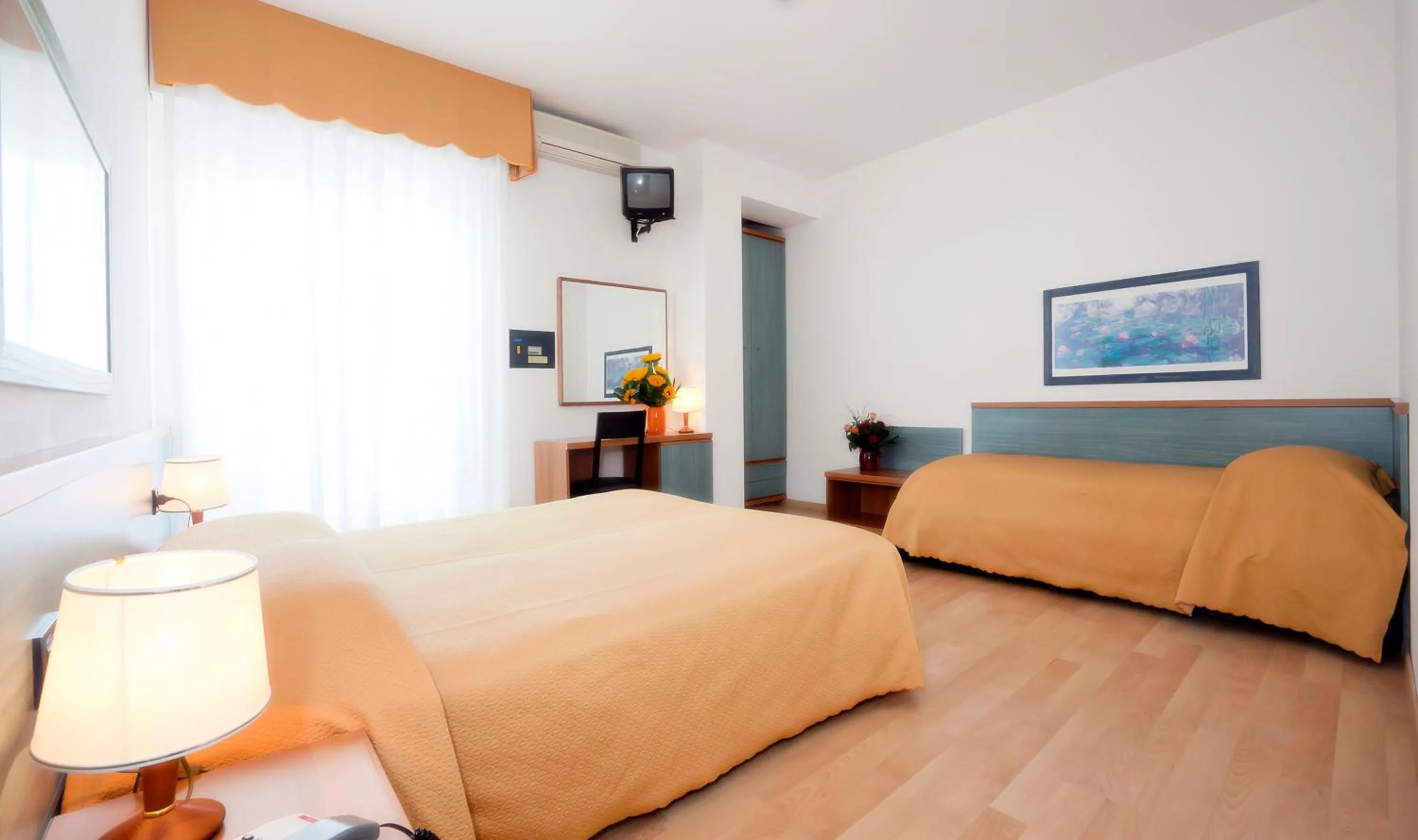 Sea view, Bed in Hotel Parigi