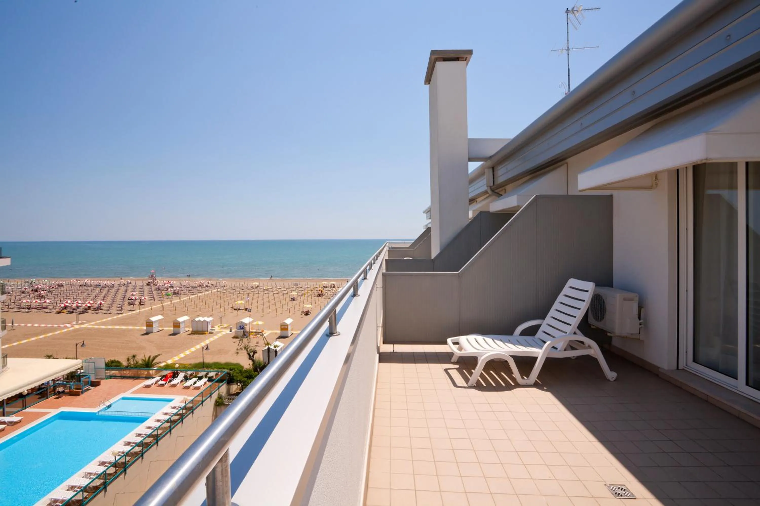 Balcony/Terrace in Hotel Parigi