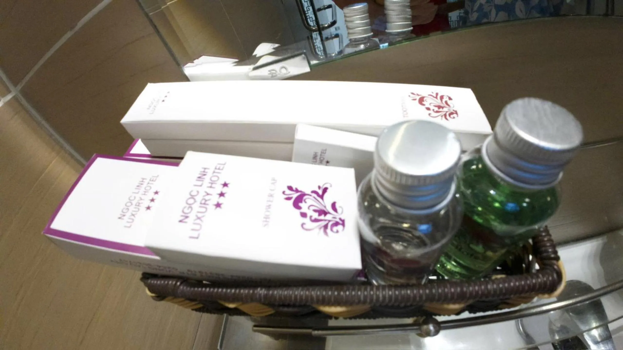 Bathroom in Ngoc Linh Luxury Hotel