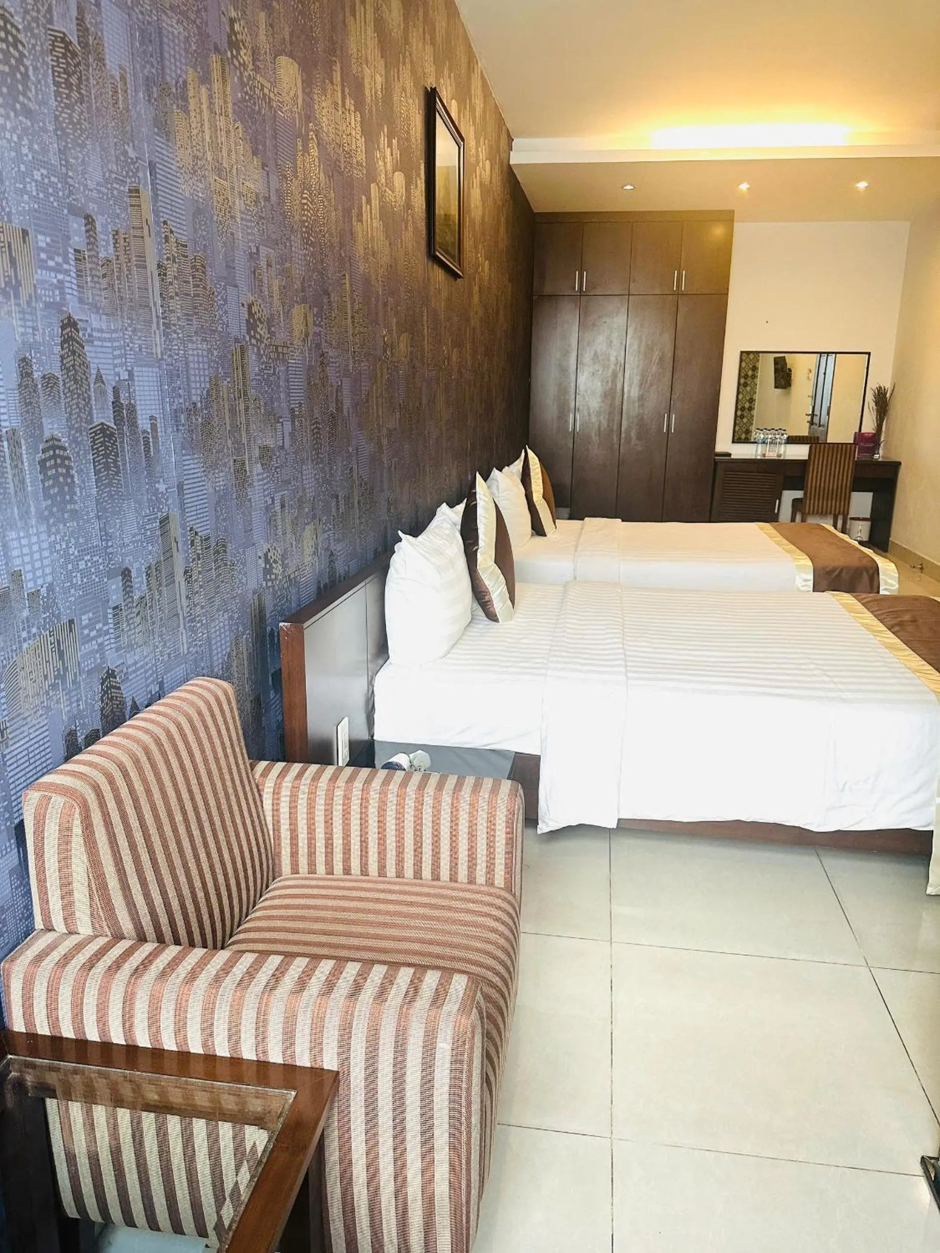 Bed in Ngoc Linh Luxury Hotel