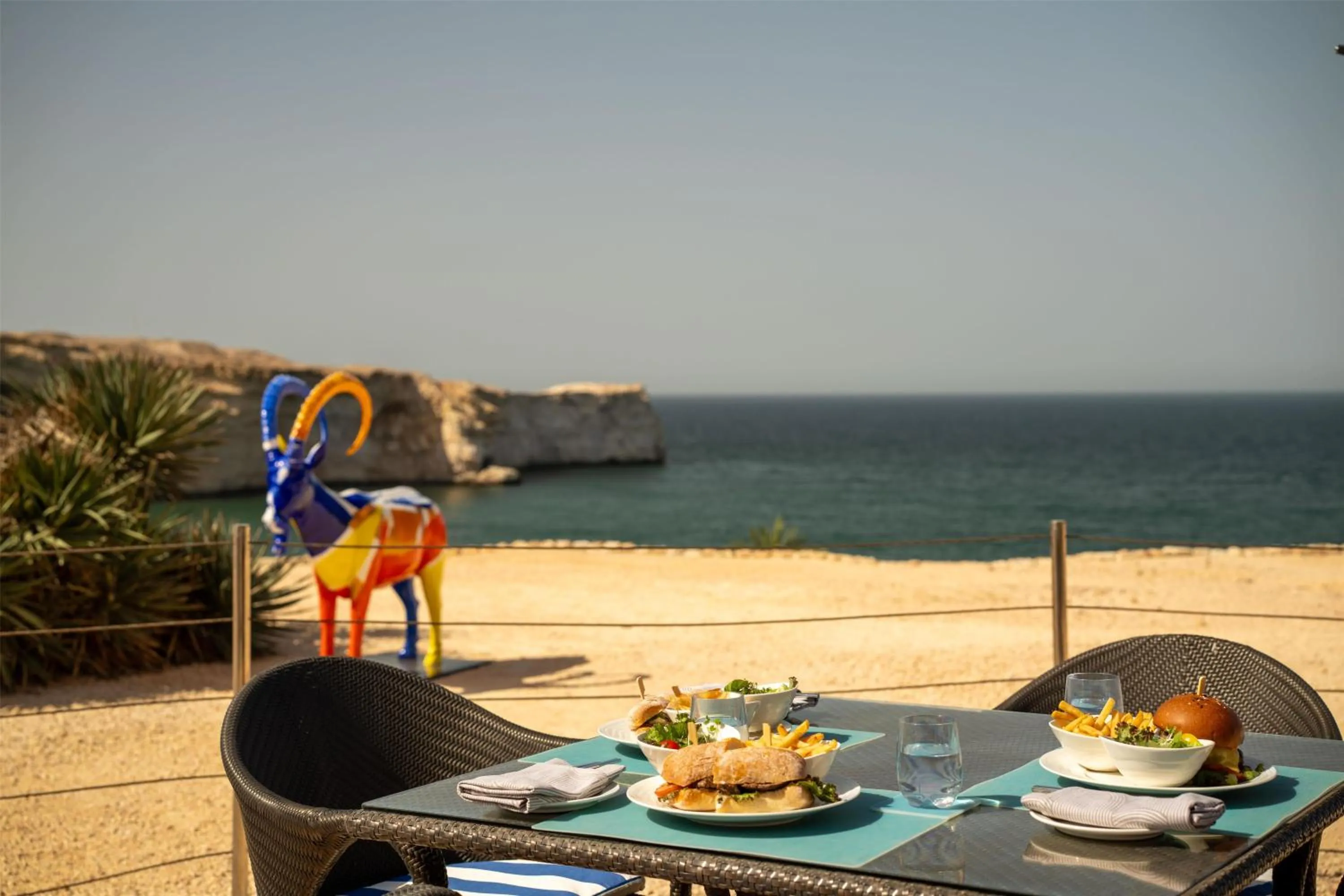 Dining area in Al Husn Hotel Muscat
