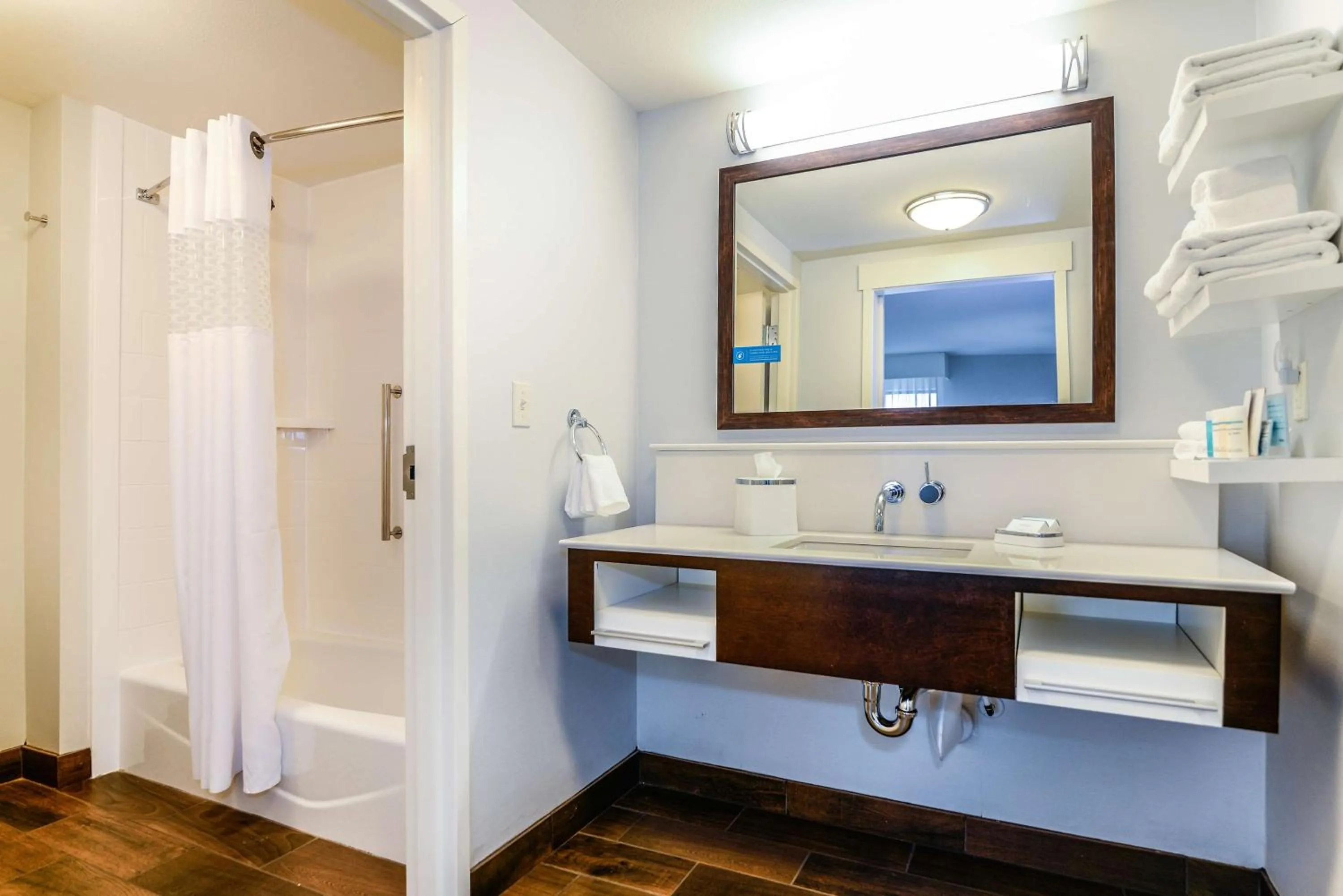 Bathroom in Hampton Inn Brighton Mi