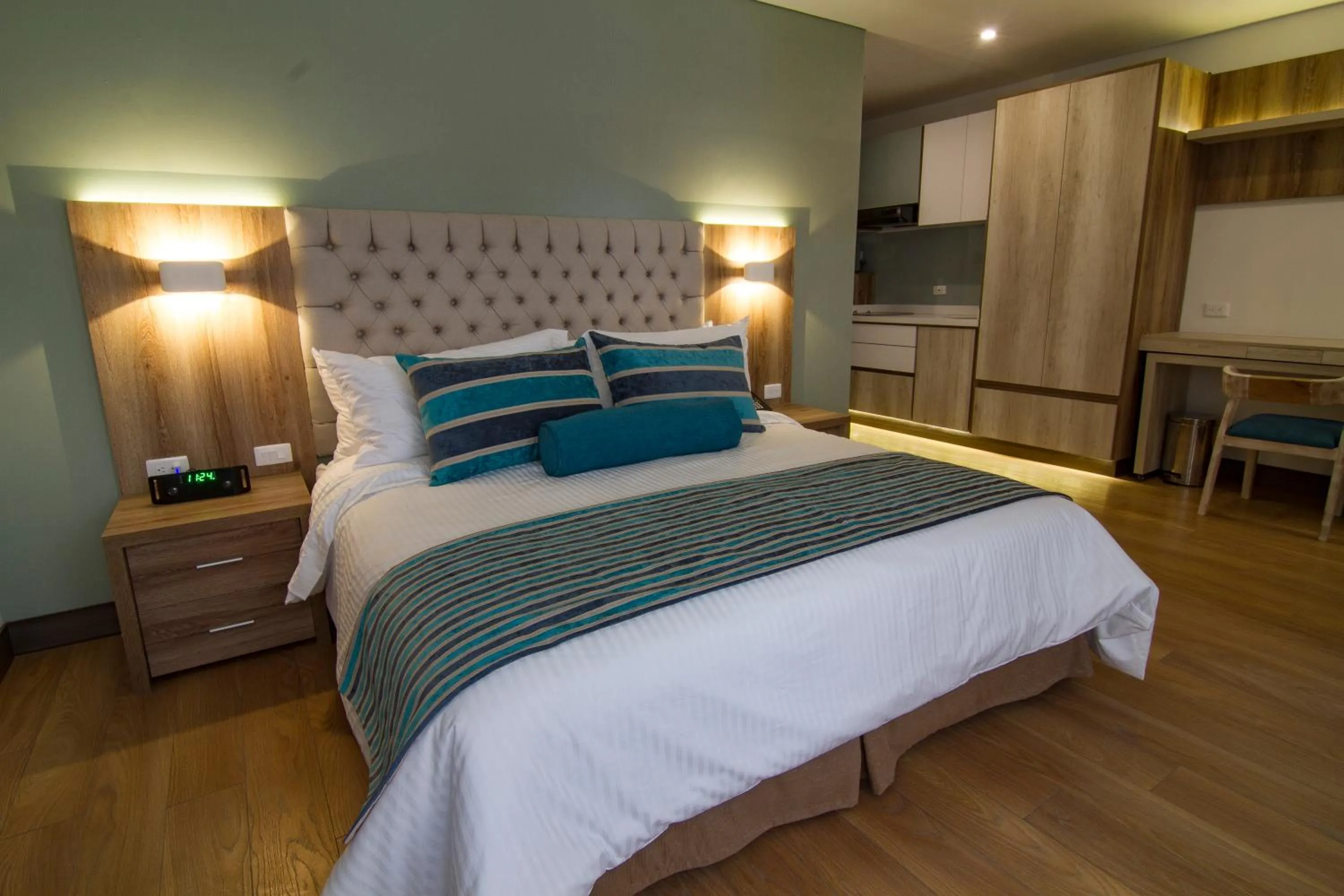 Decorative detail, Bed in De Película Hotel