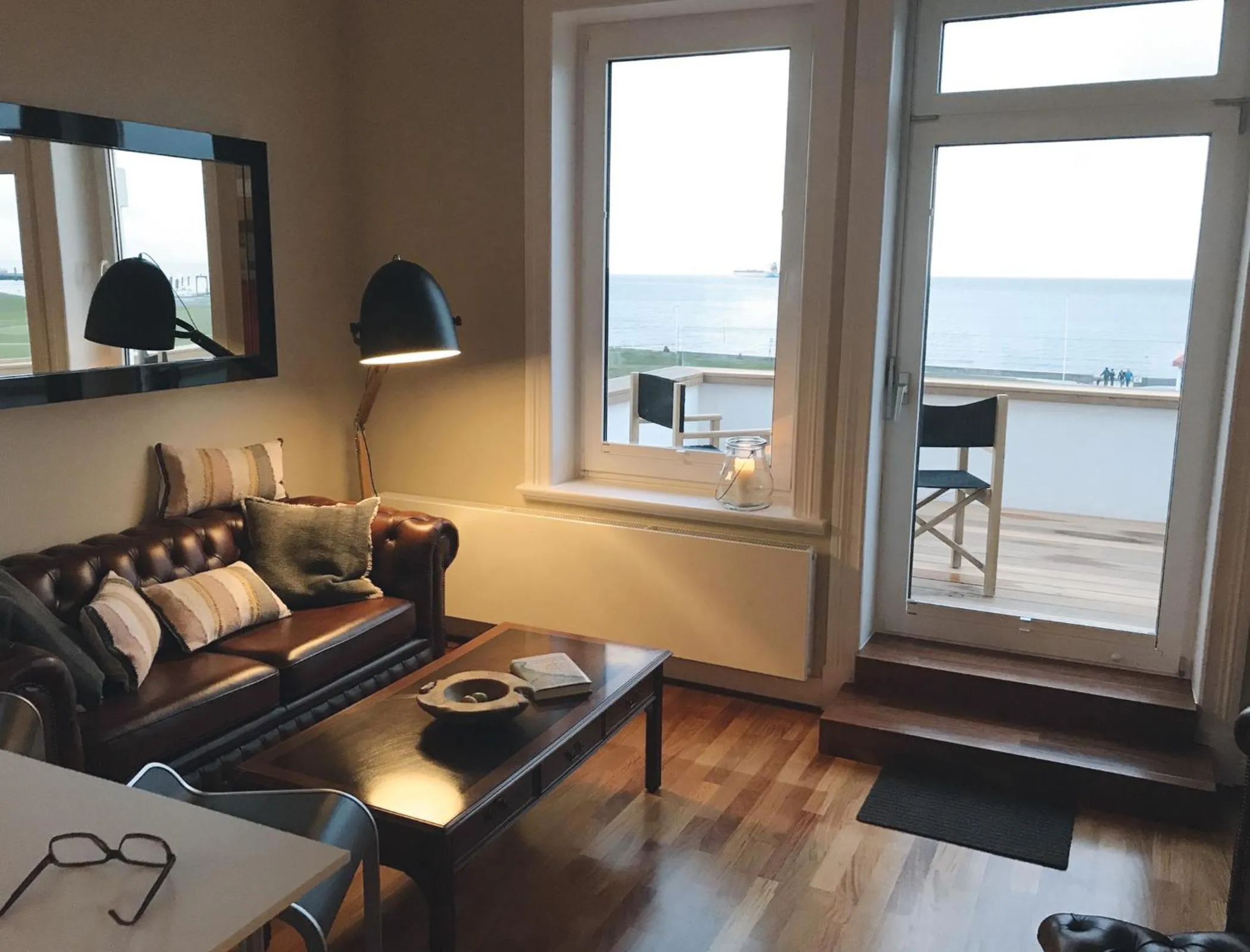 Living room in Seaside Apartments Austernbank