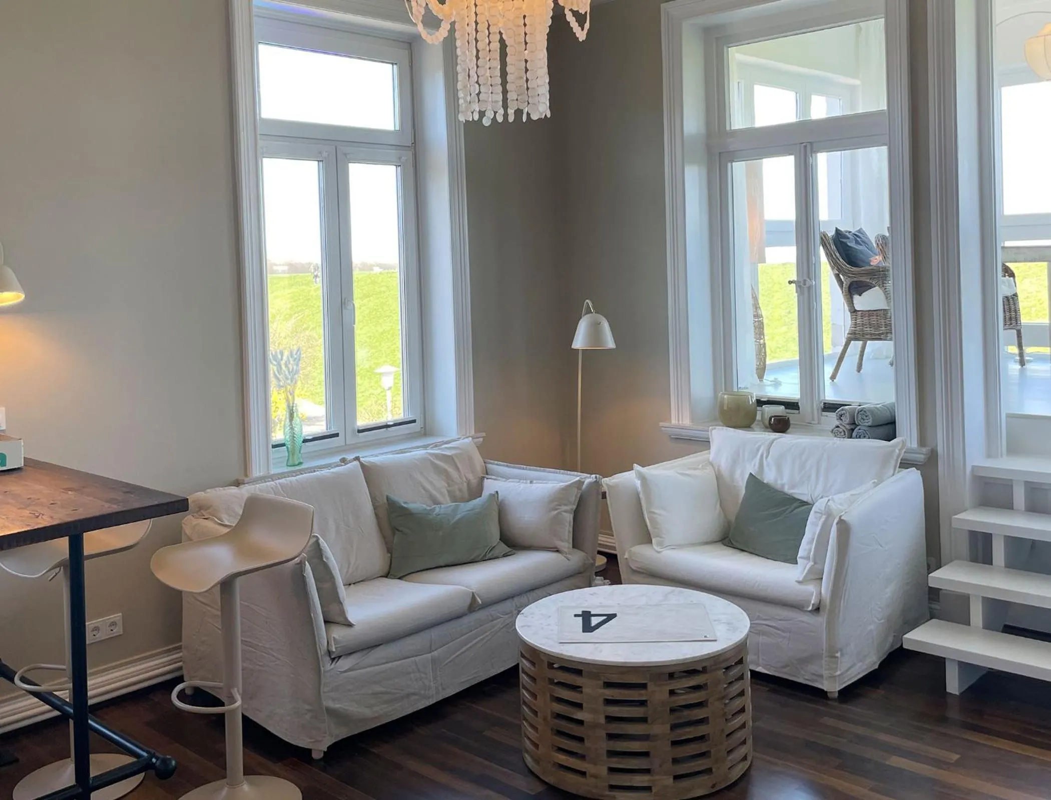 Living room in Seaside Apartments Austernbank