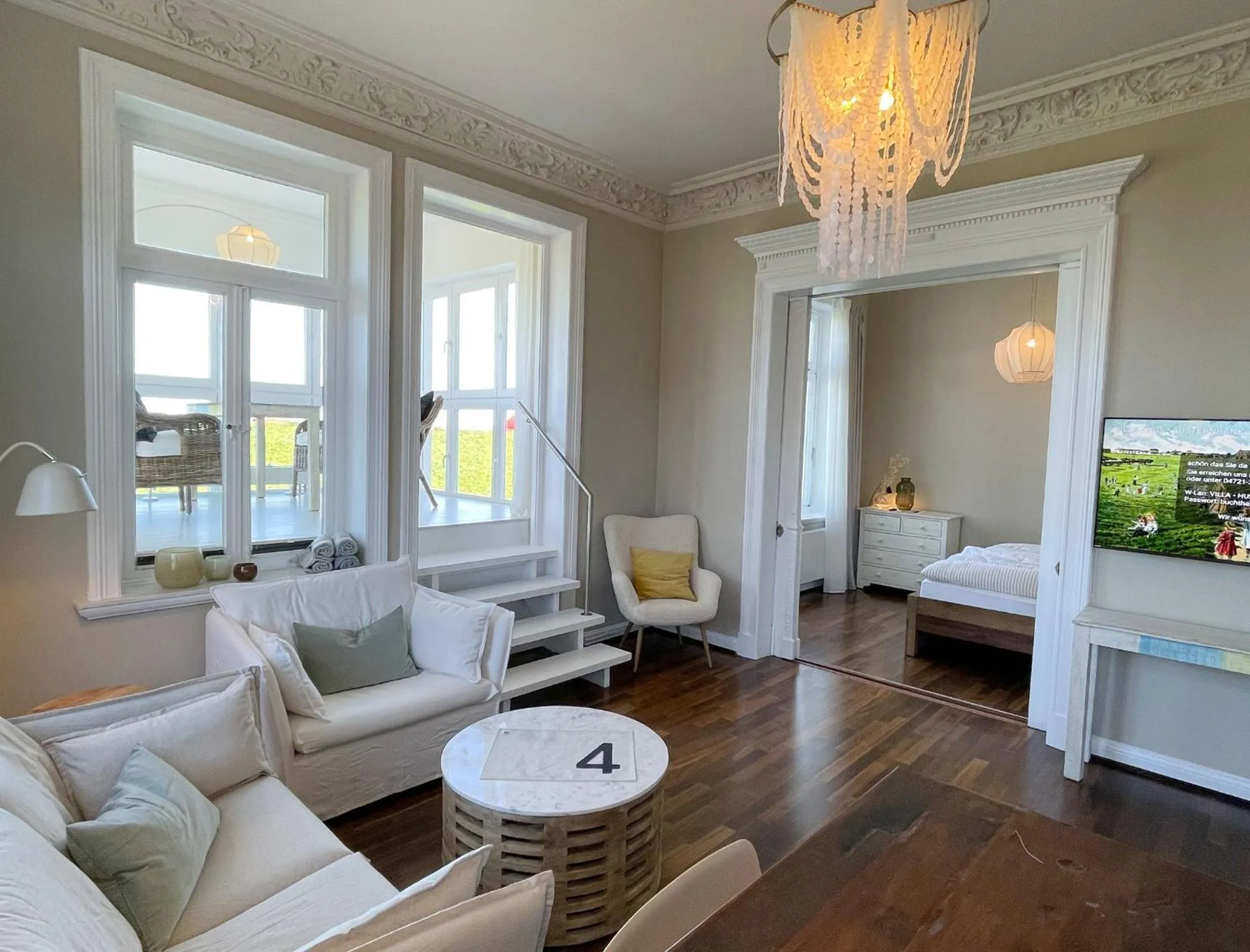 TV and multimedia in Seaside Apartments Austernbank