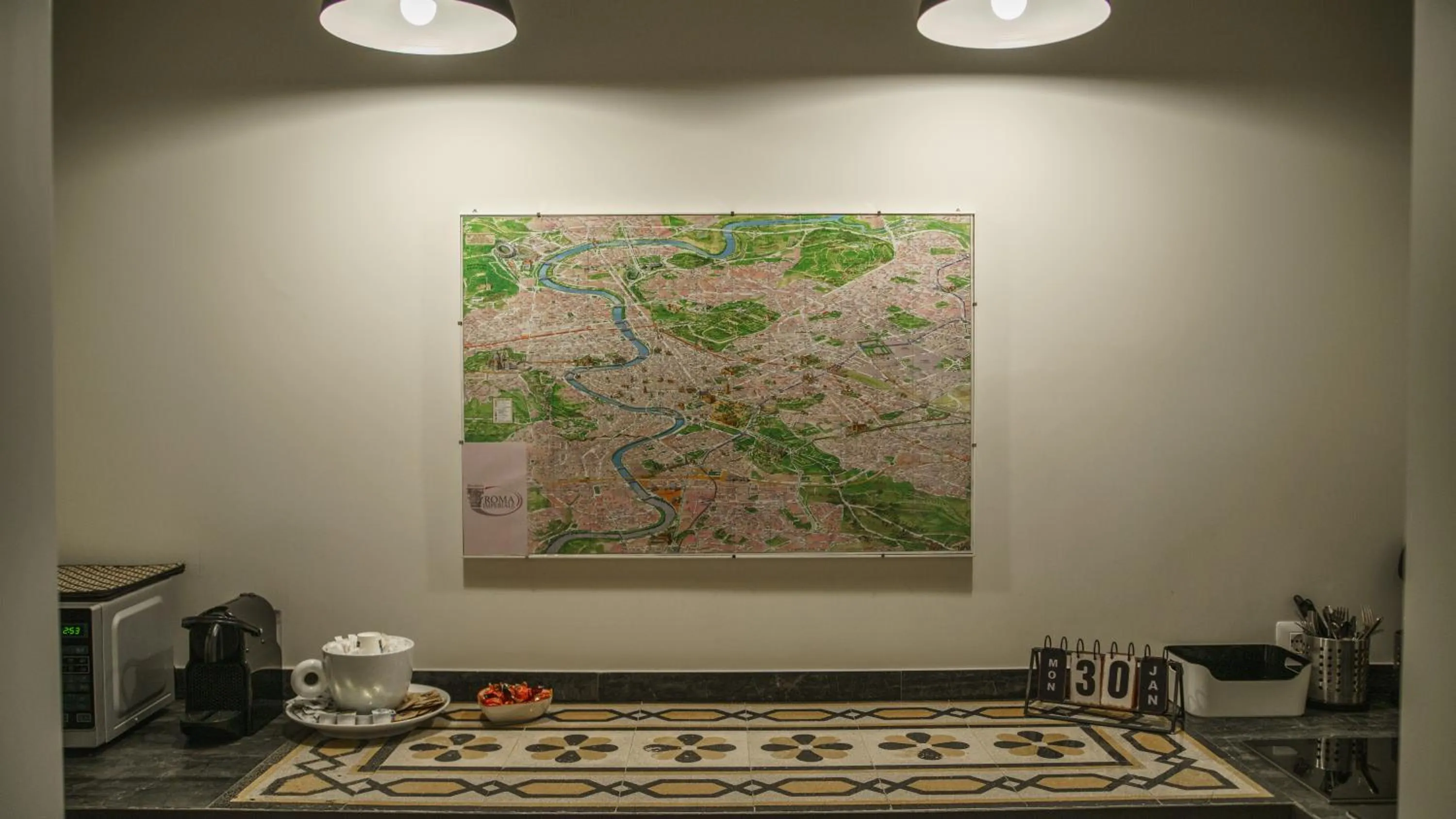 Kitchen or kitchenette in Residenza Roma Imperiale