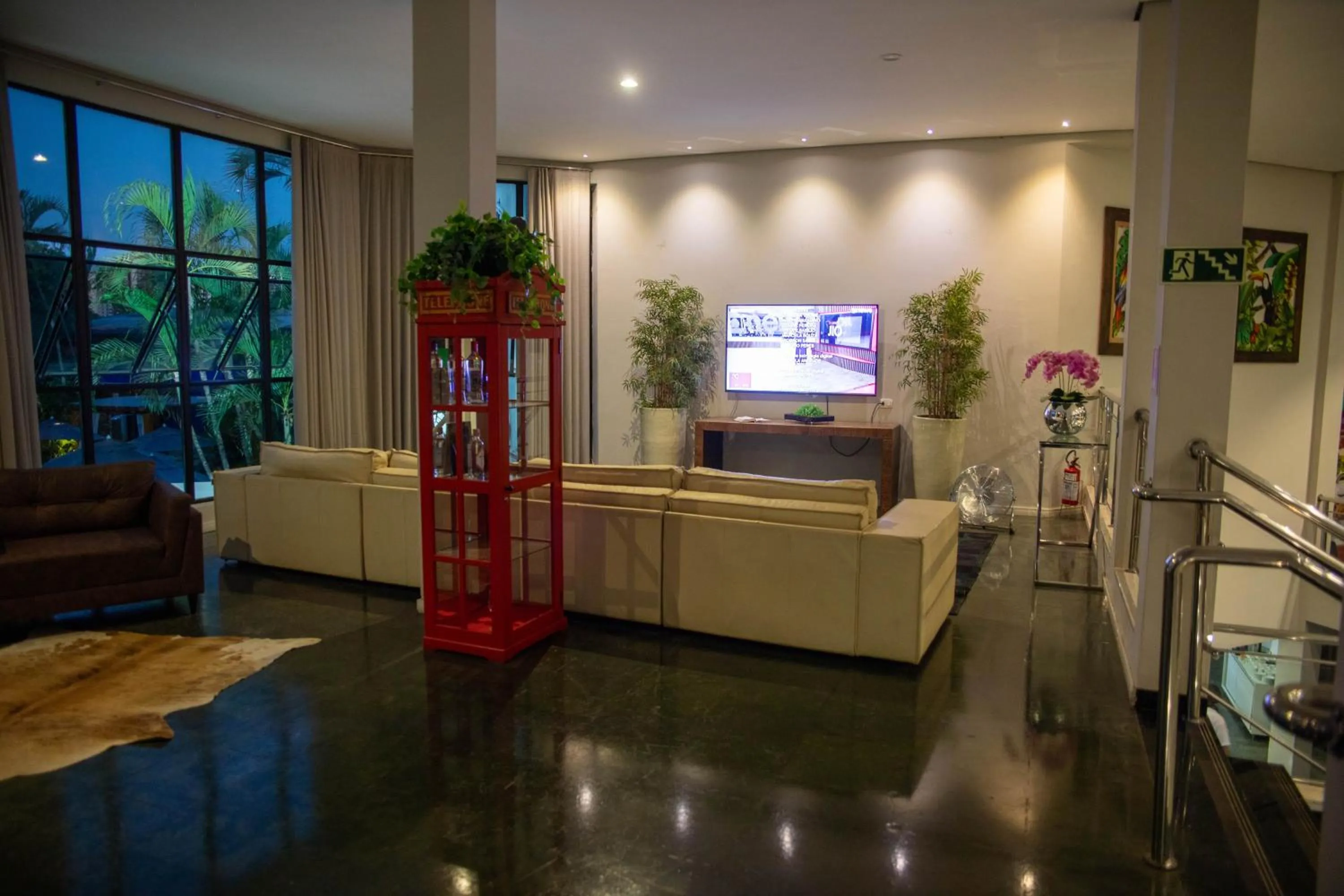 Communal lounge/ TV room in Hotel Portinari Centro