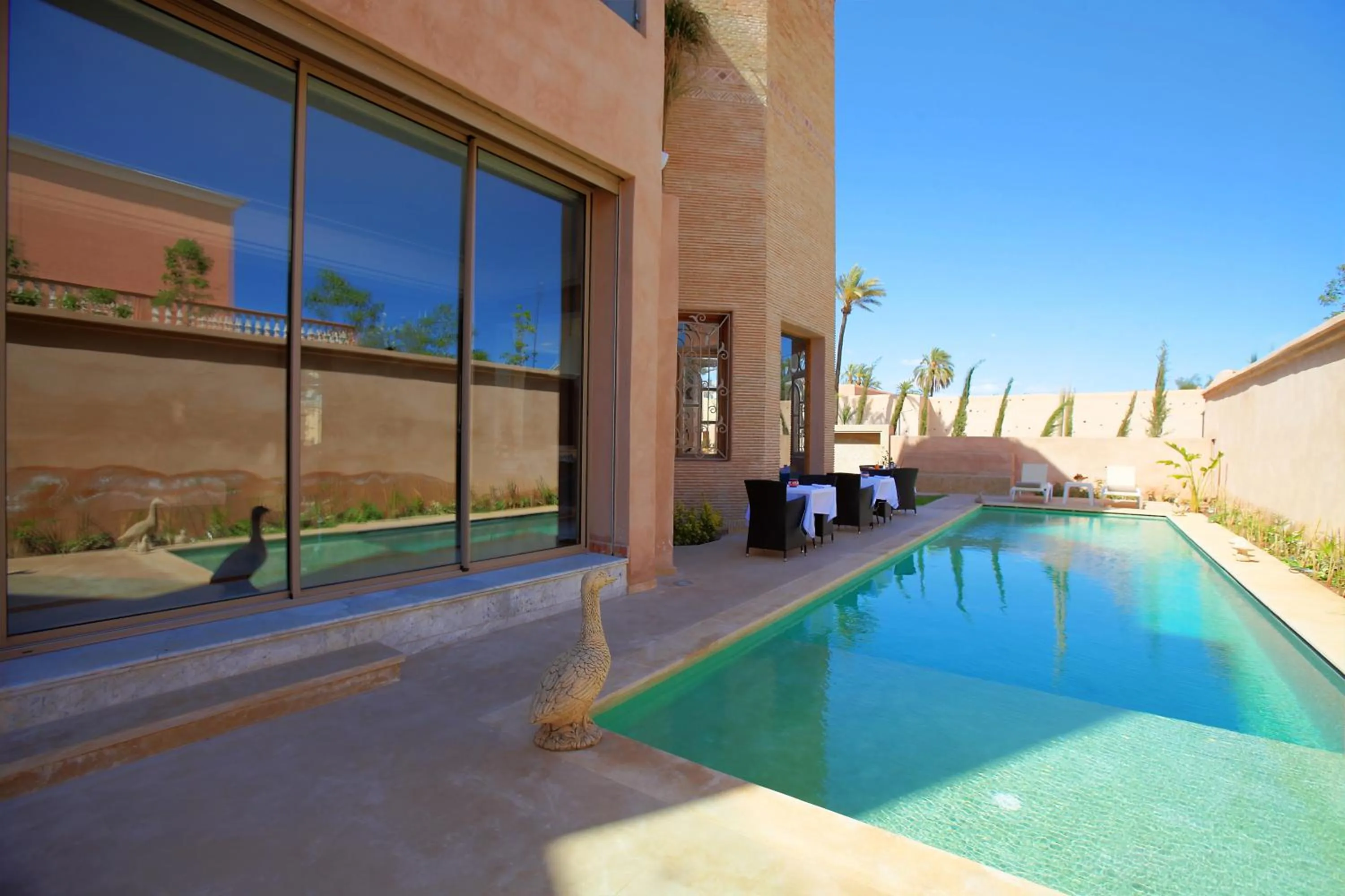 Garden view in Palais d'hôtes Darsor