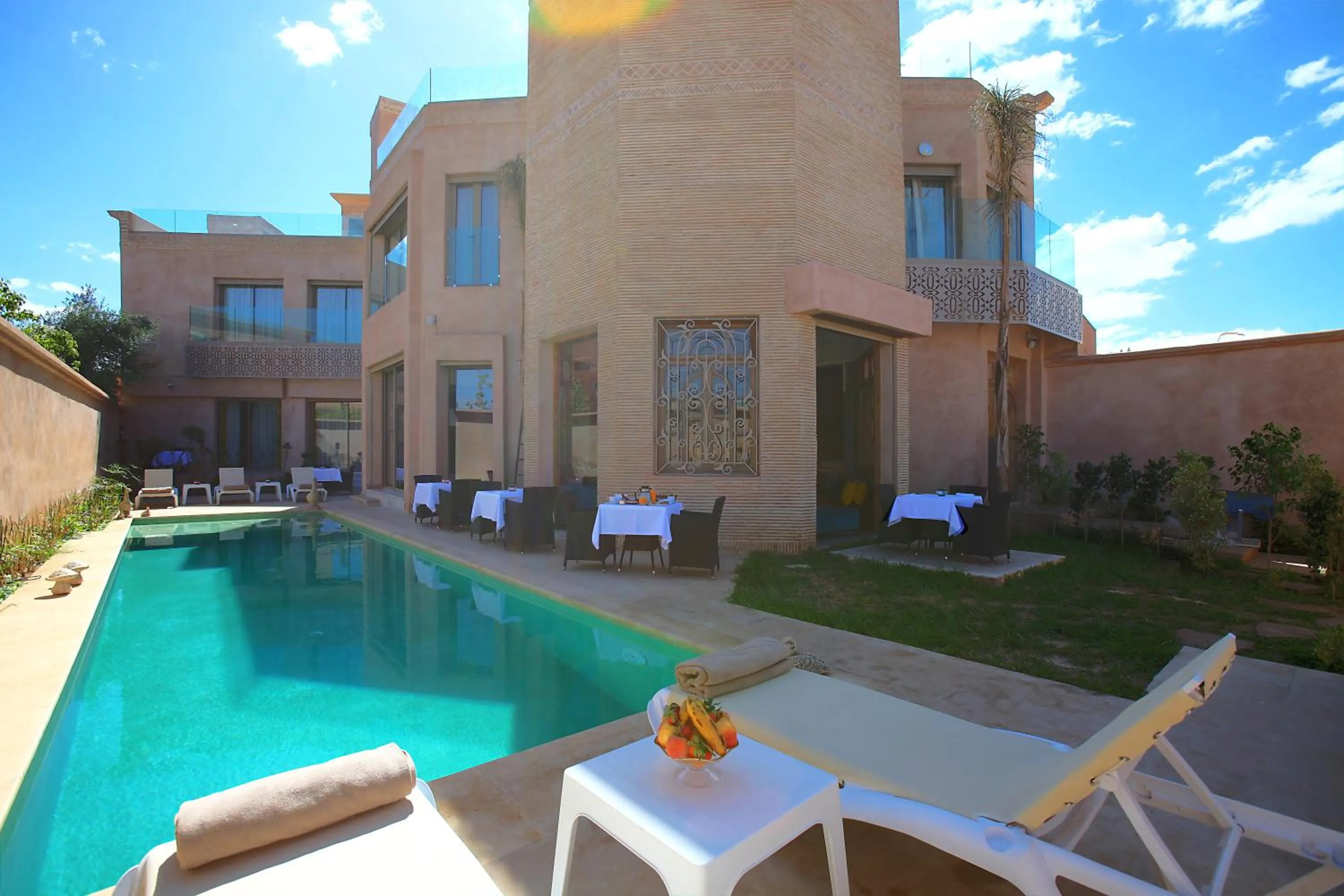 Garden view in Palais d'hôtes Darsor