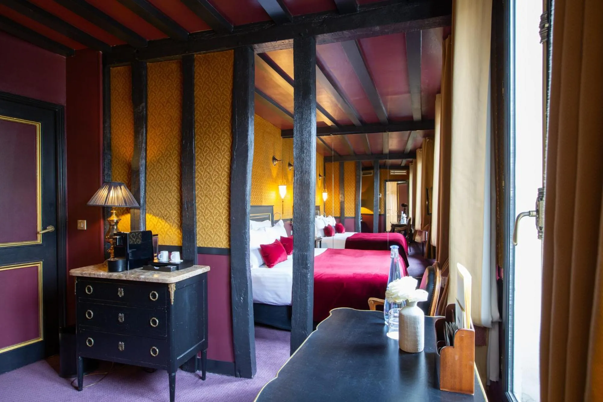 Bedroom, Bed in Hôtel Le Relais Saint-Germain