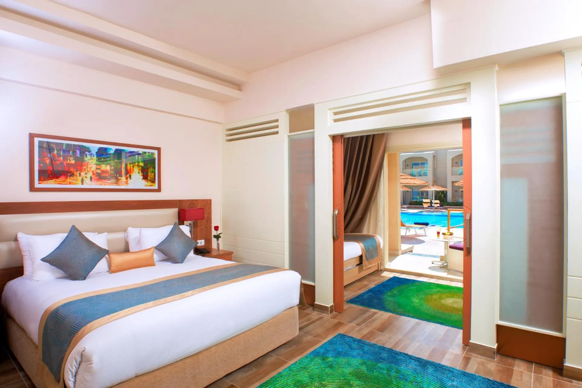 Bedroom, Bed in Pickalbatros Aqua Park Sharm El Sheikh