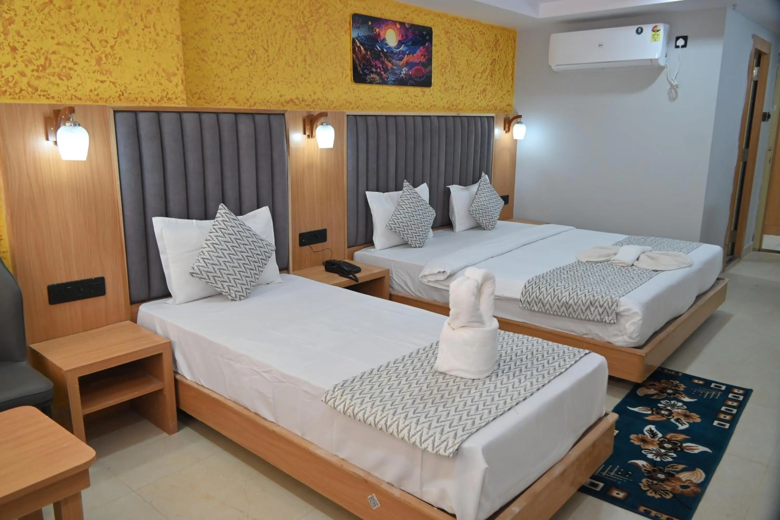 Bed in Mahabir Sheraton