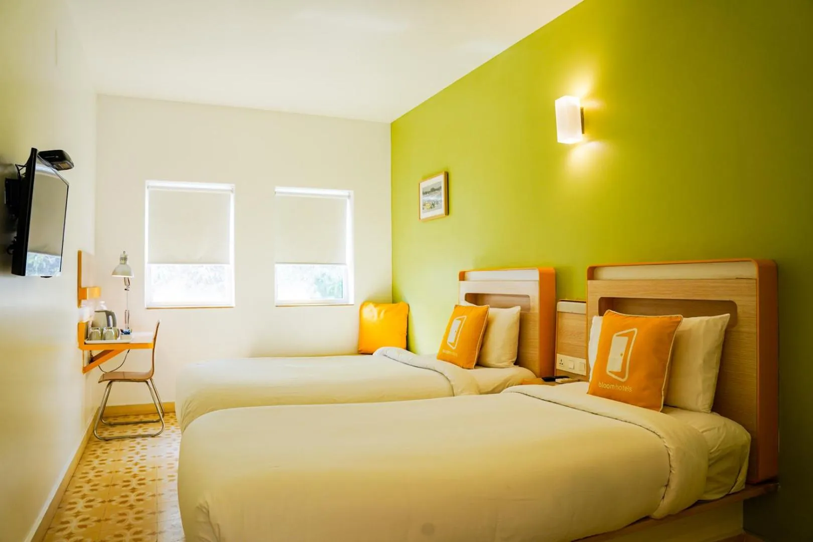 Bedroom, Bed in Bloom Hotel - Calangute
