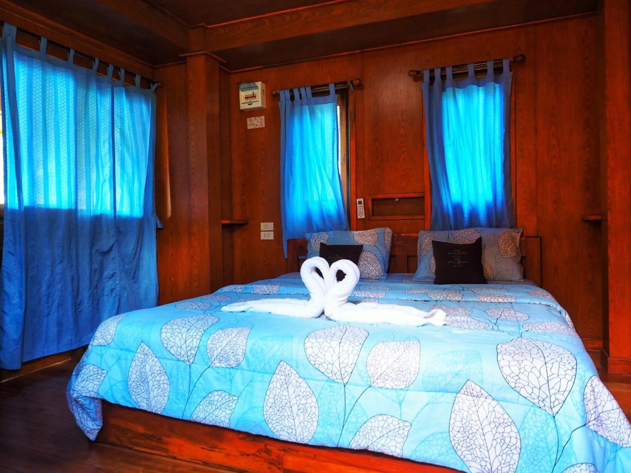 Bed in Baansuan Resort
