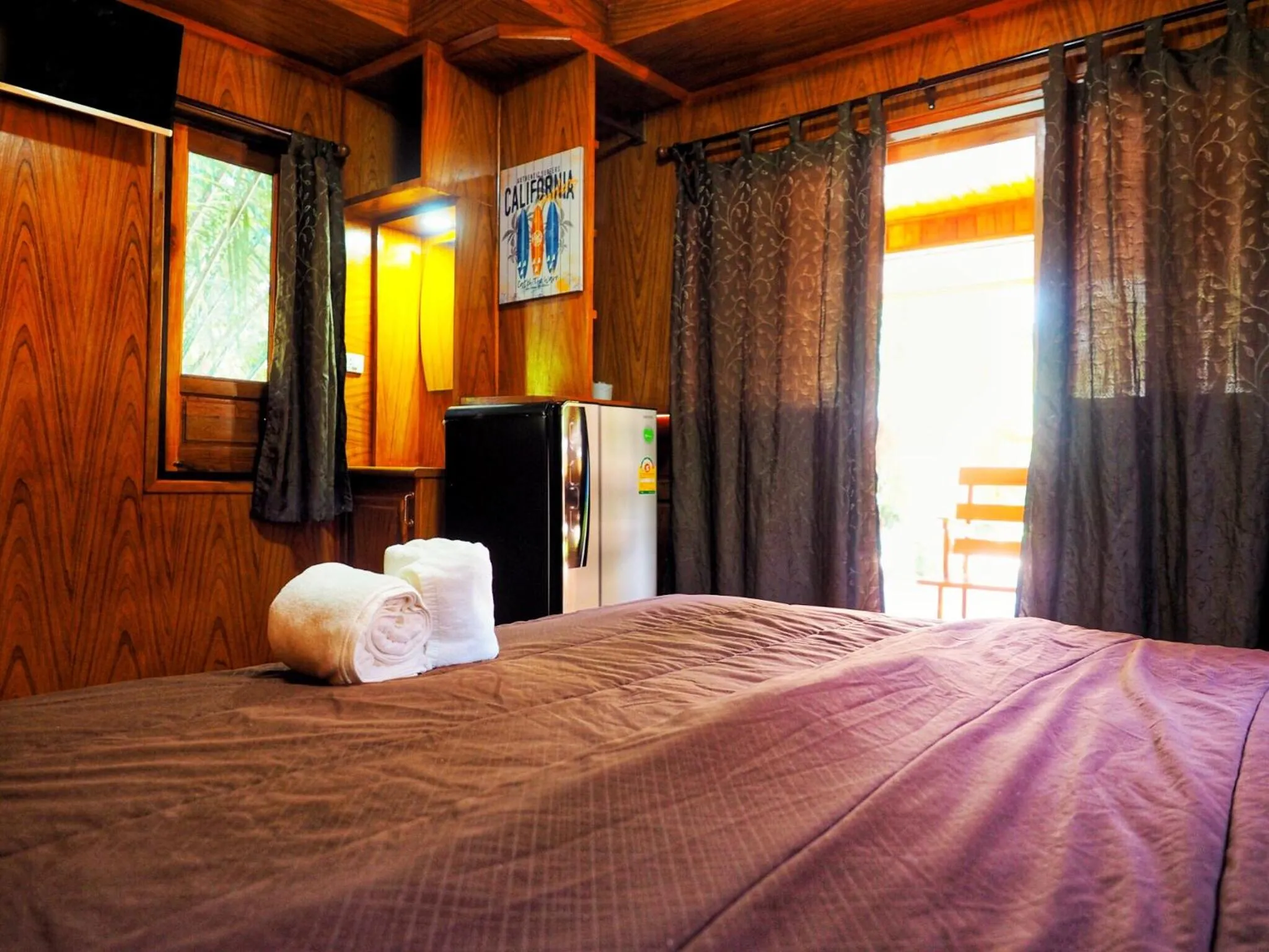 Bed in Baansuan Resort