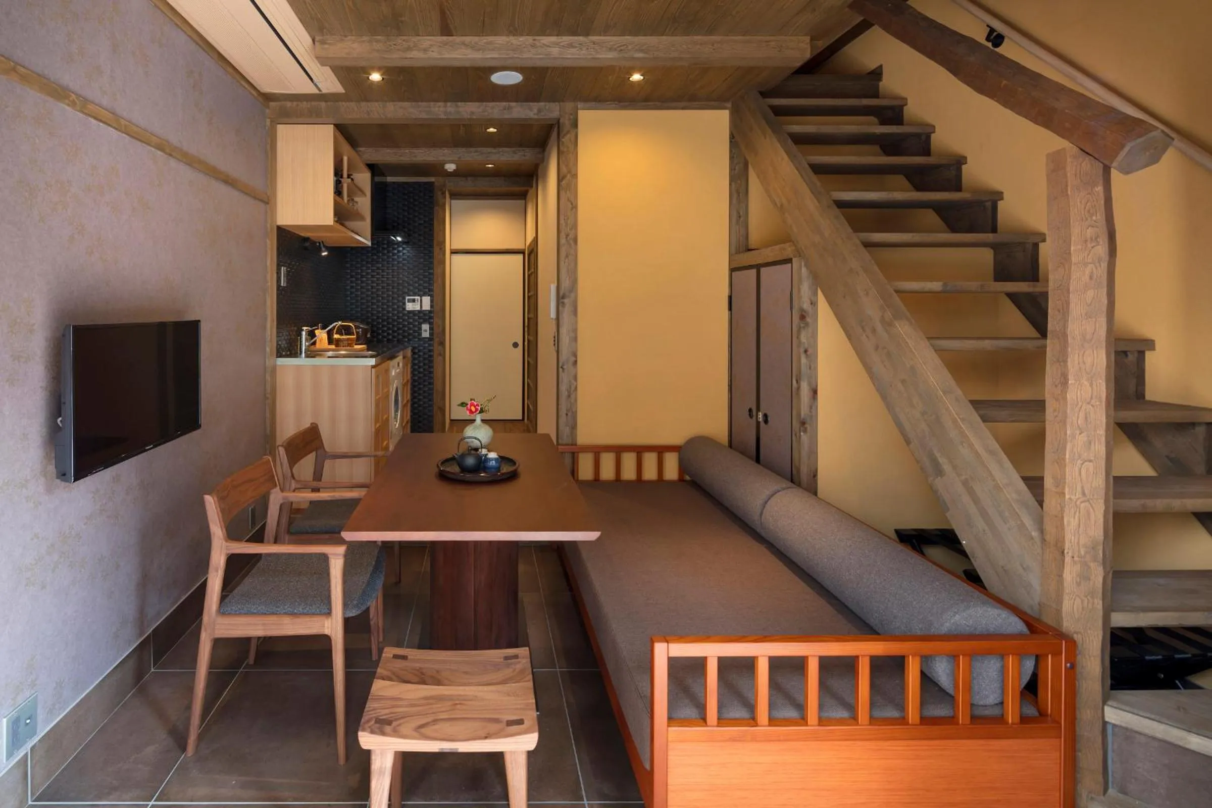 Dining area in Hanagoromo Machiya House