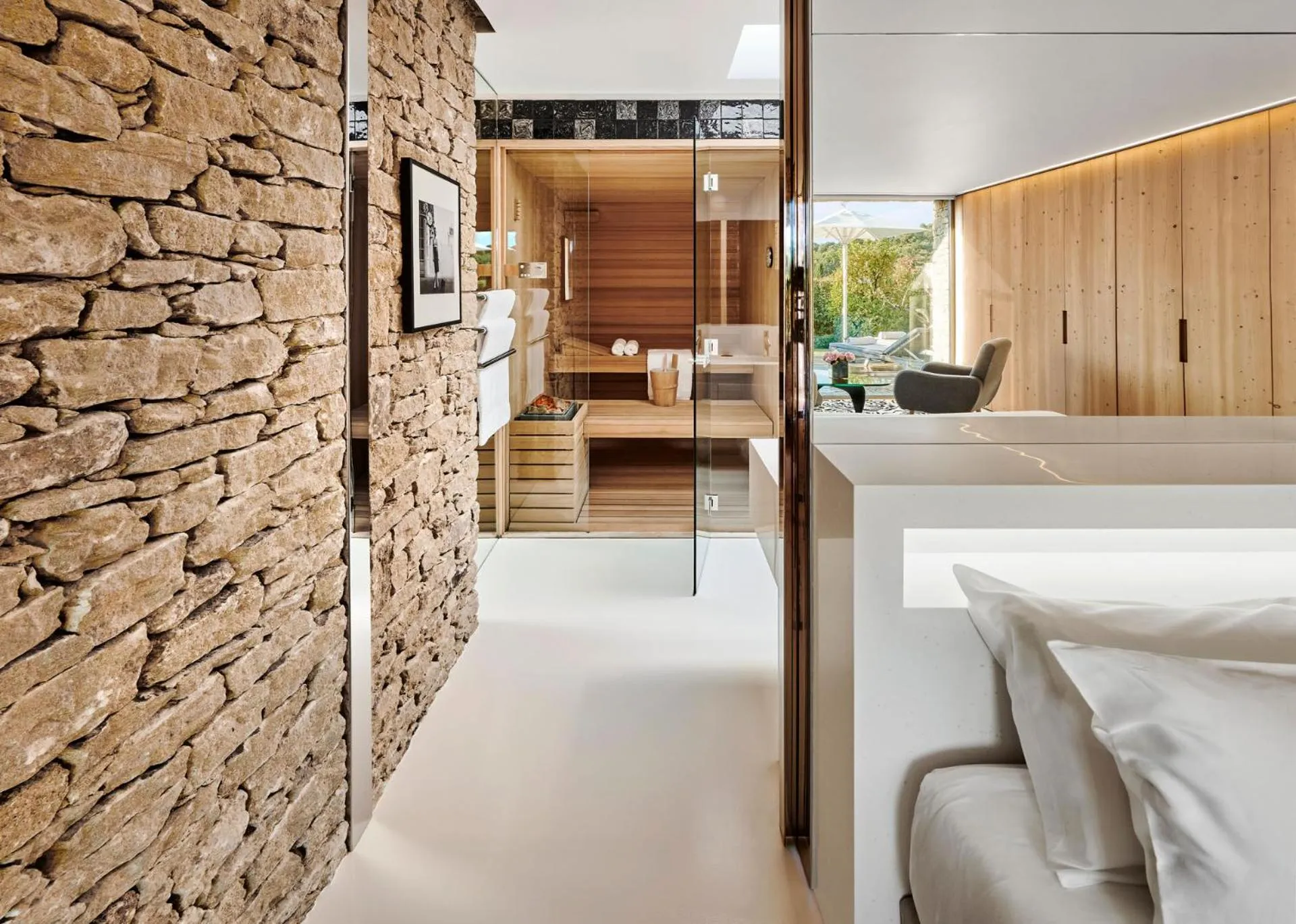 Sauna in Domaine des Andéols