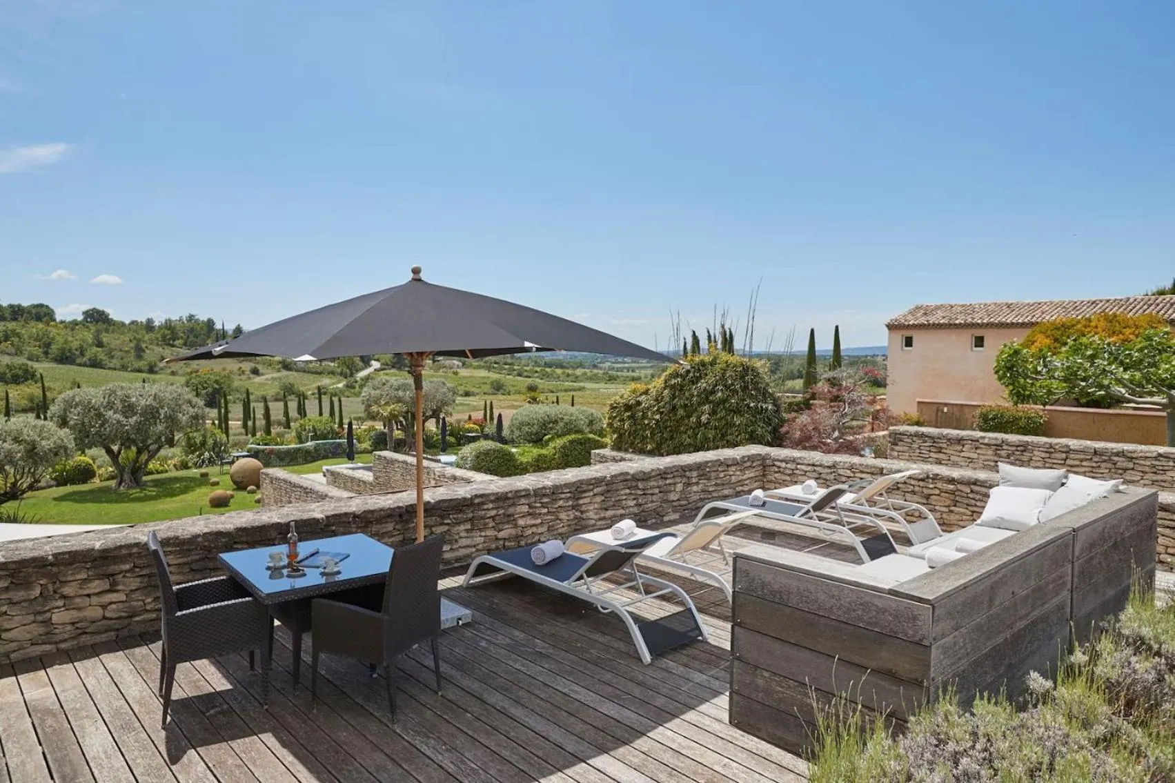 Natural landscape in Domaine des Andéols