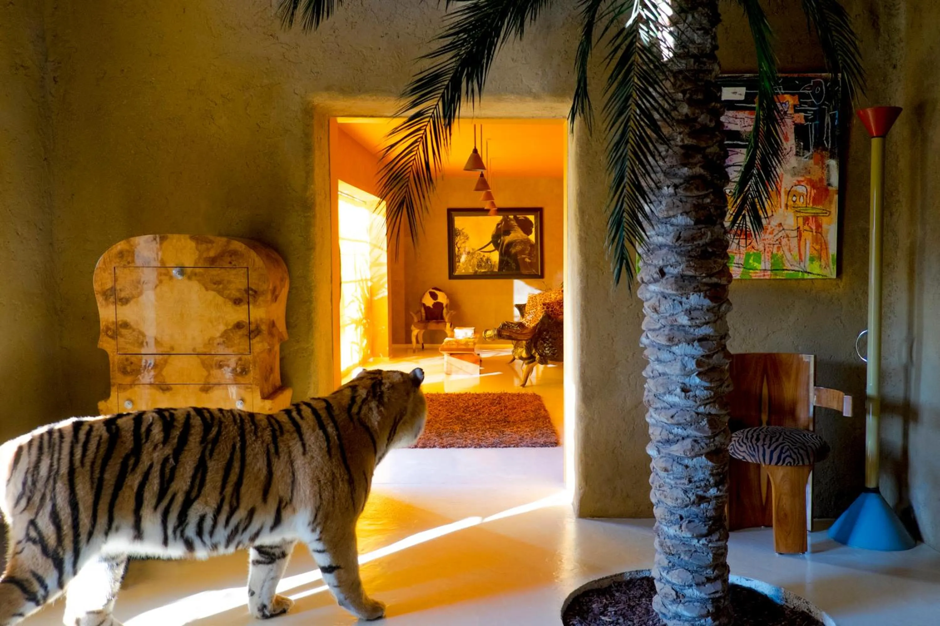 Living room, Bed in Domaine des Andéols