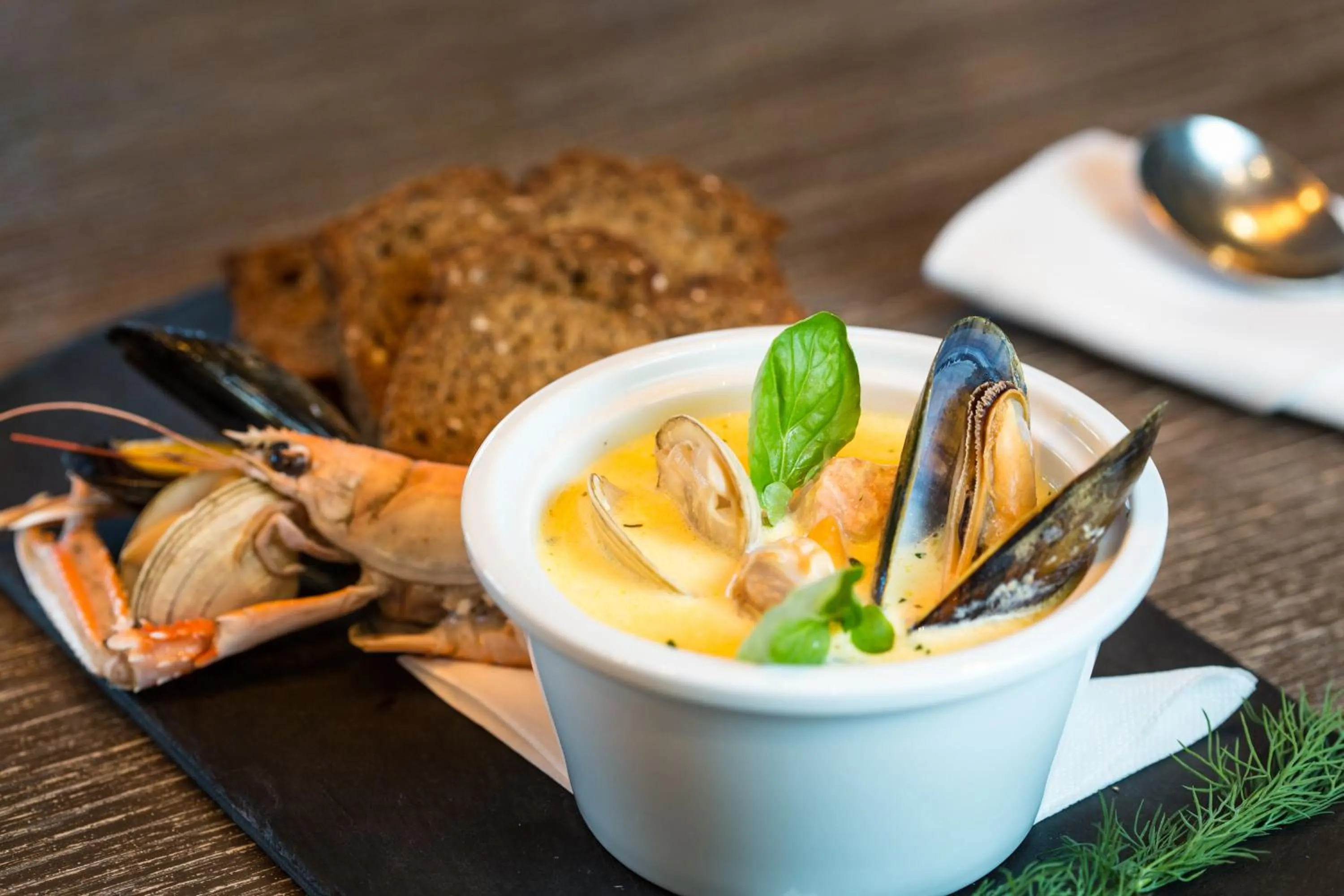 Food close-up in Harbour Hotel