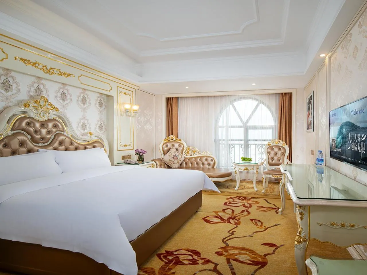 Bed in Vienna International Hotel Jieyang Yangmei Jade hotel