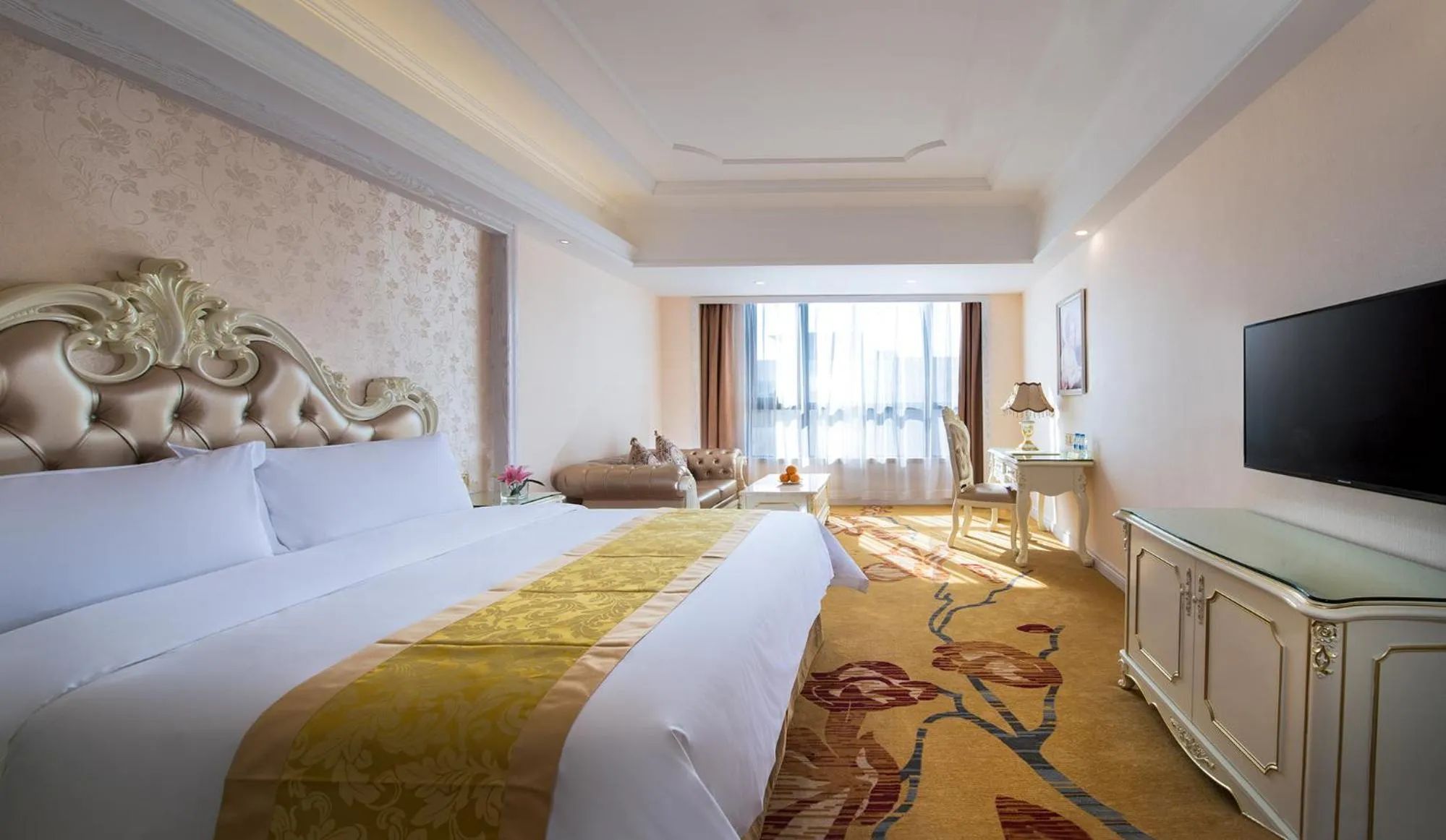 Bed in Vienna International Hotel Jieyang Yangmei Jade hotel