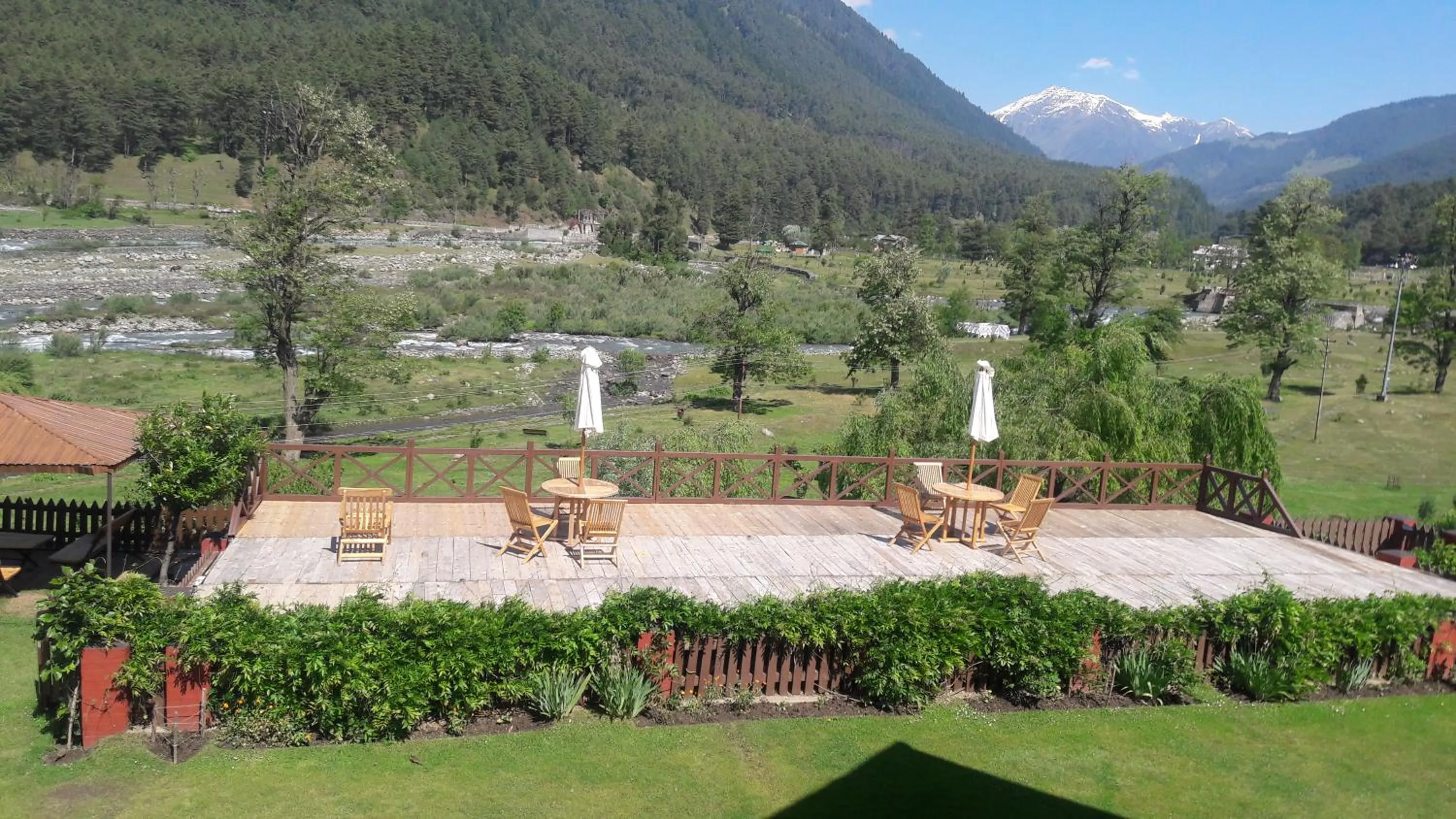 Decorative detail in Pahalgam Hotel Riverside Luxury