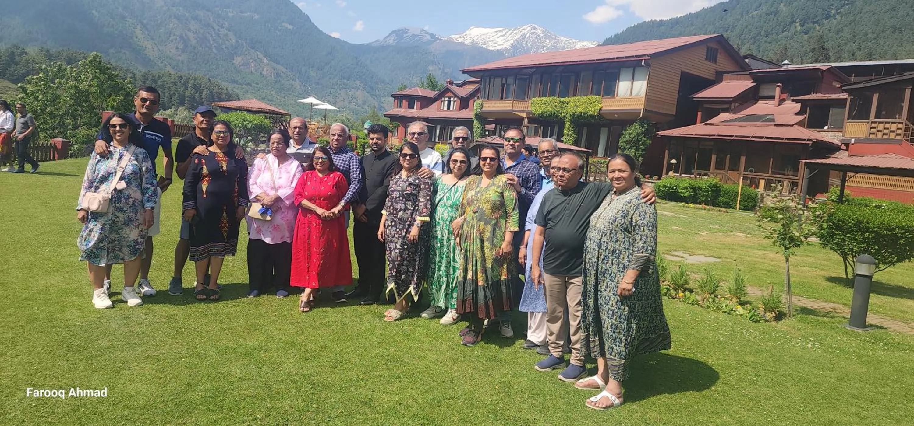 Guests in Pahalgam Hotel Riverside Luxury