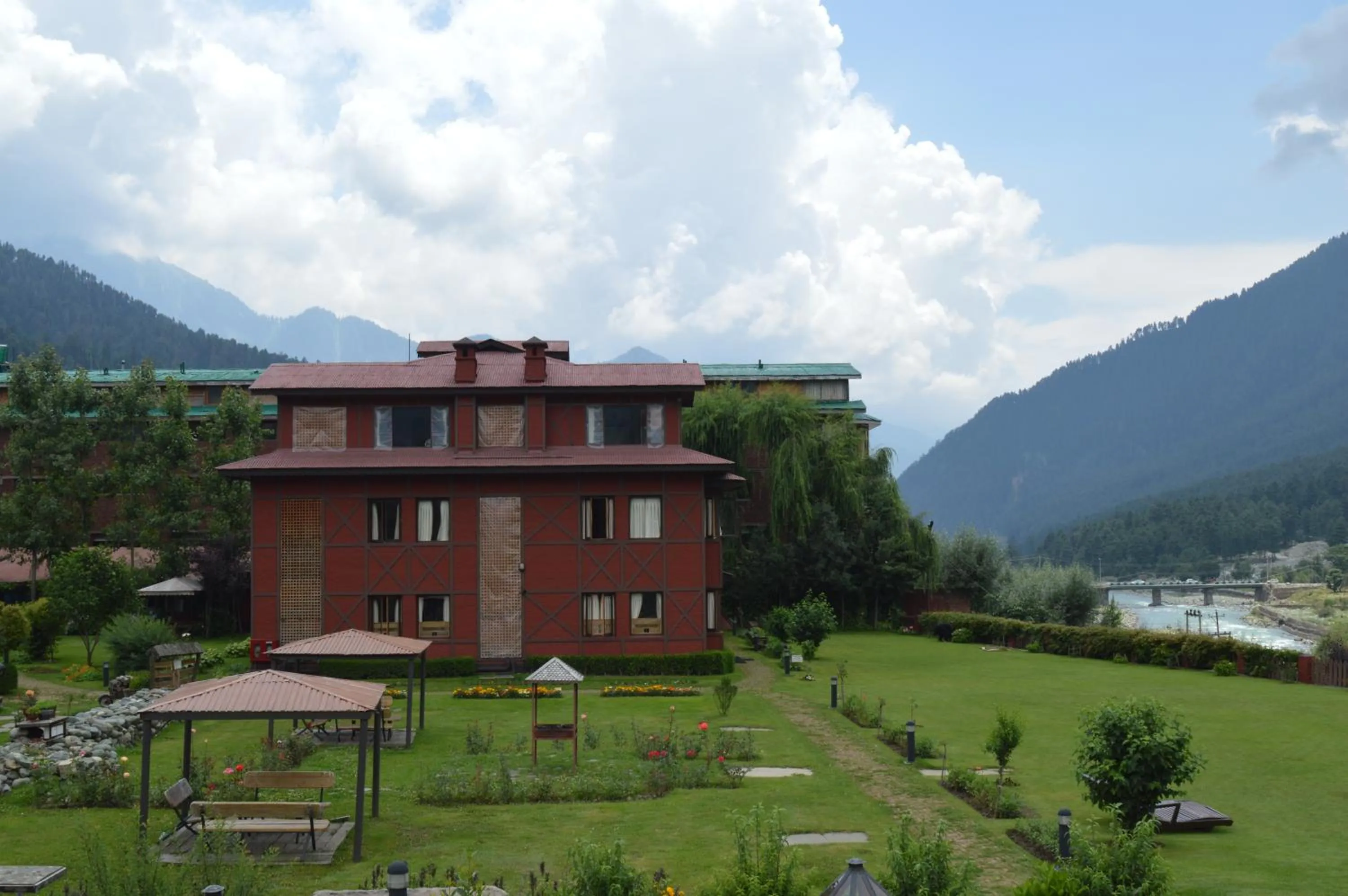 Property building in Pahalgam Hotel Riverside Luxury