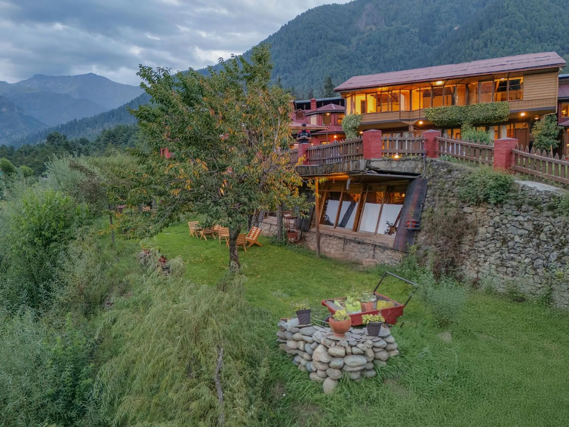 View (from property/room) in Pahalgam Hotel Riverside Luxury