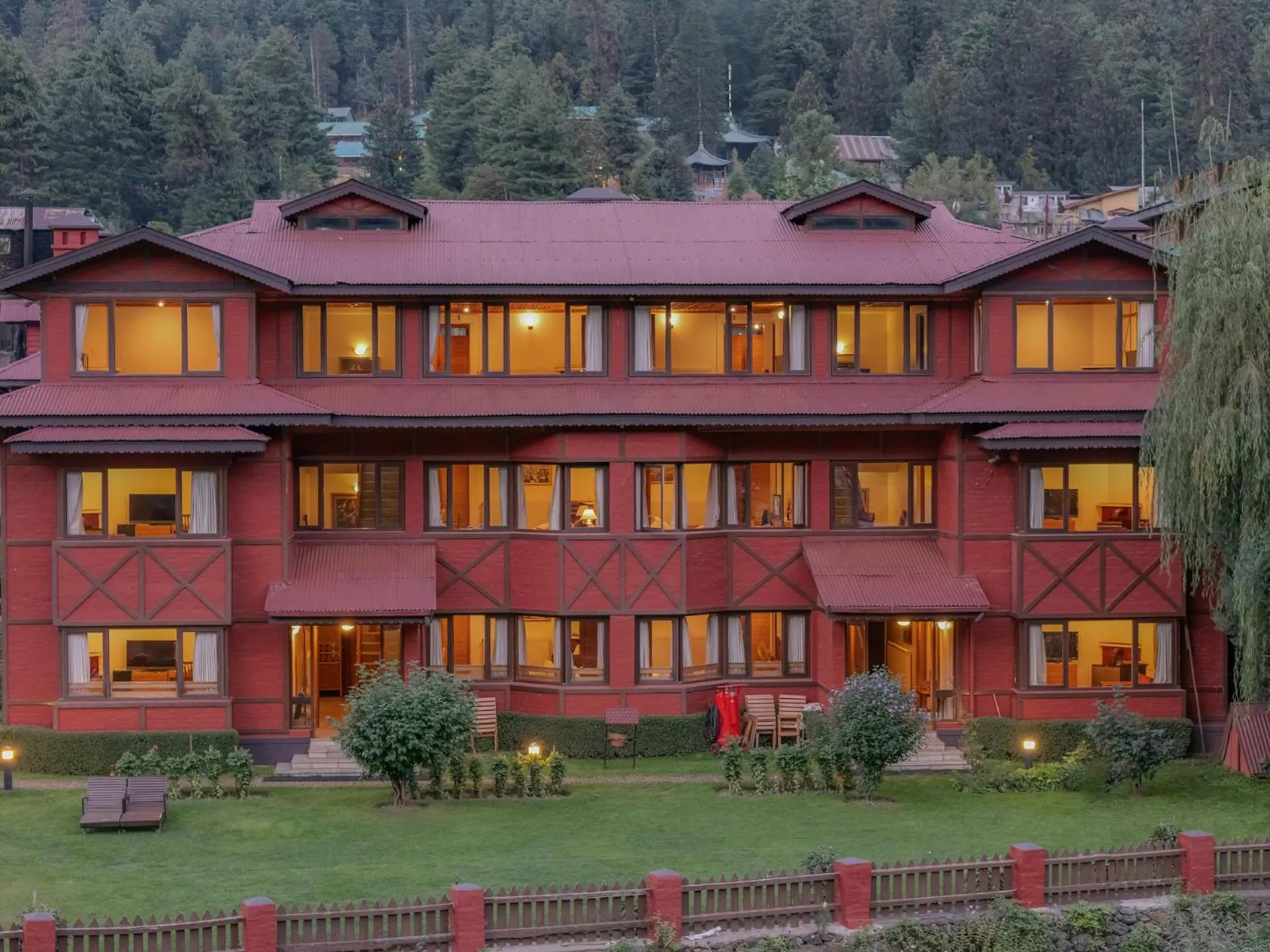 Property building in Pahalgam Hotel Riverside Luxury