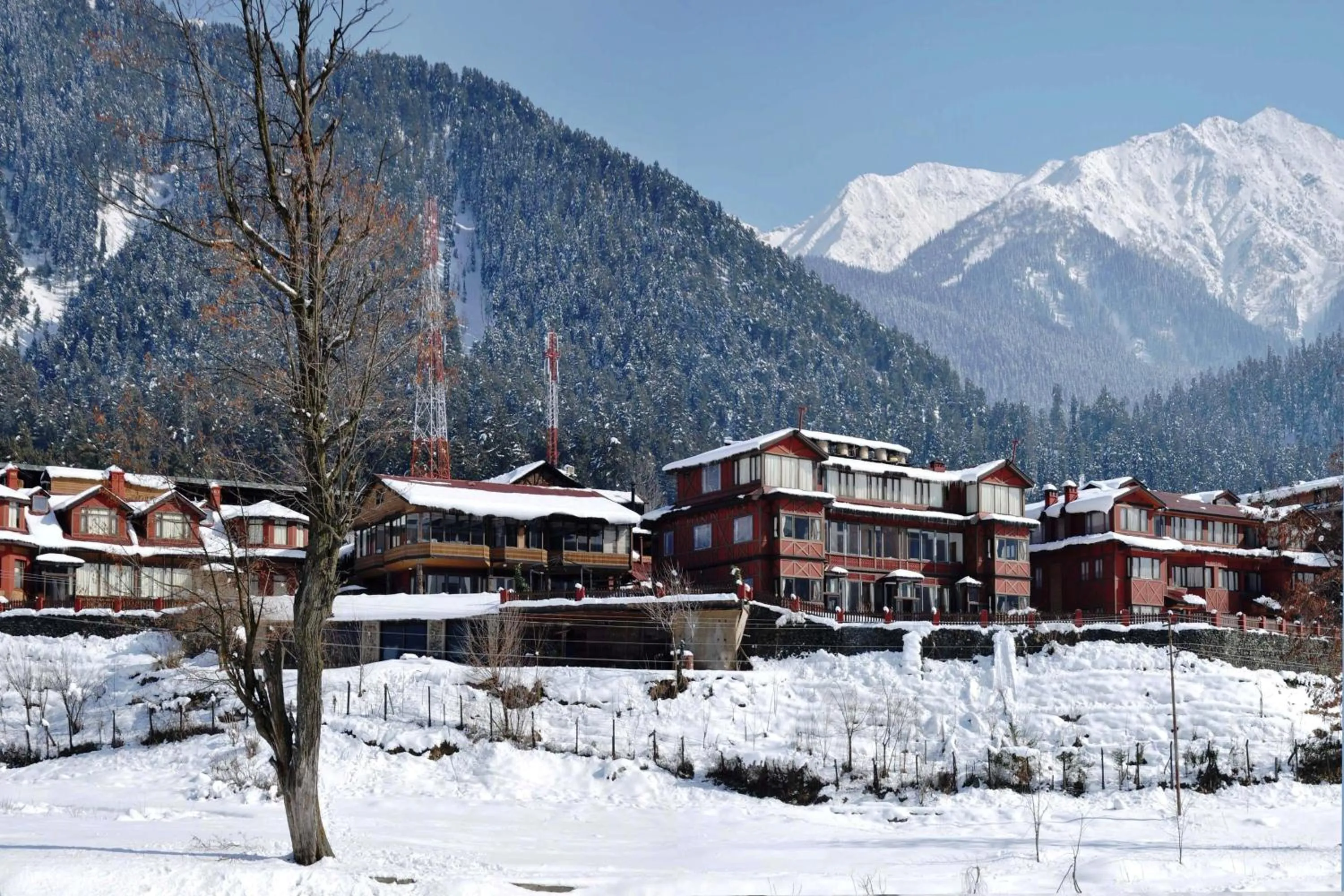Property building in Pahalgam Hotel Riverside Luxury