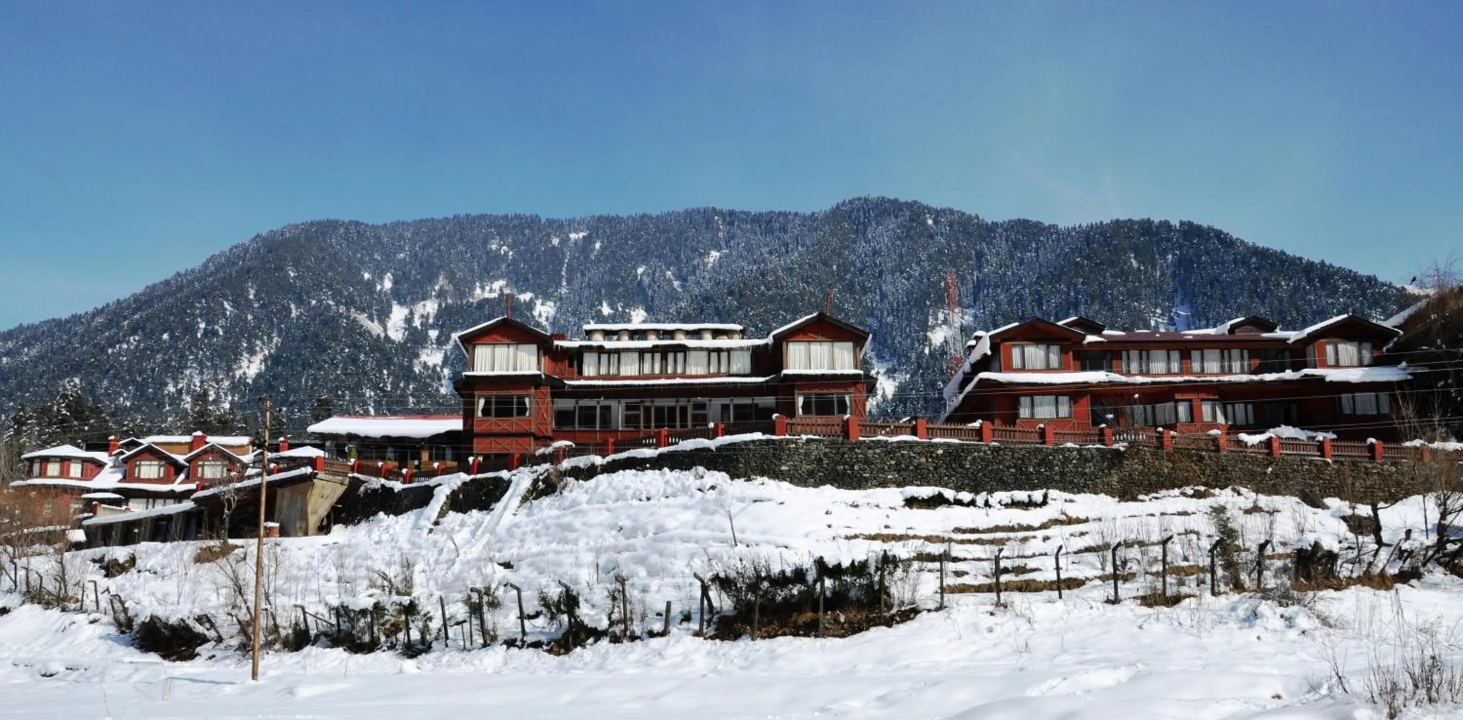 Property building in Pahalgam Hotel Riverside Luxury