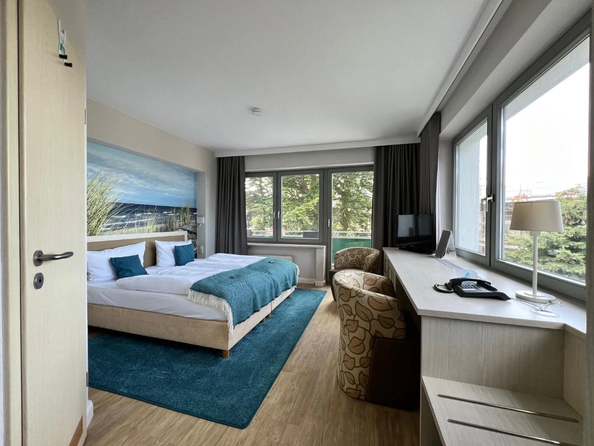 Photo of the whole room, Bed in Hotel Haus am Meer