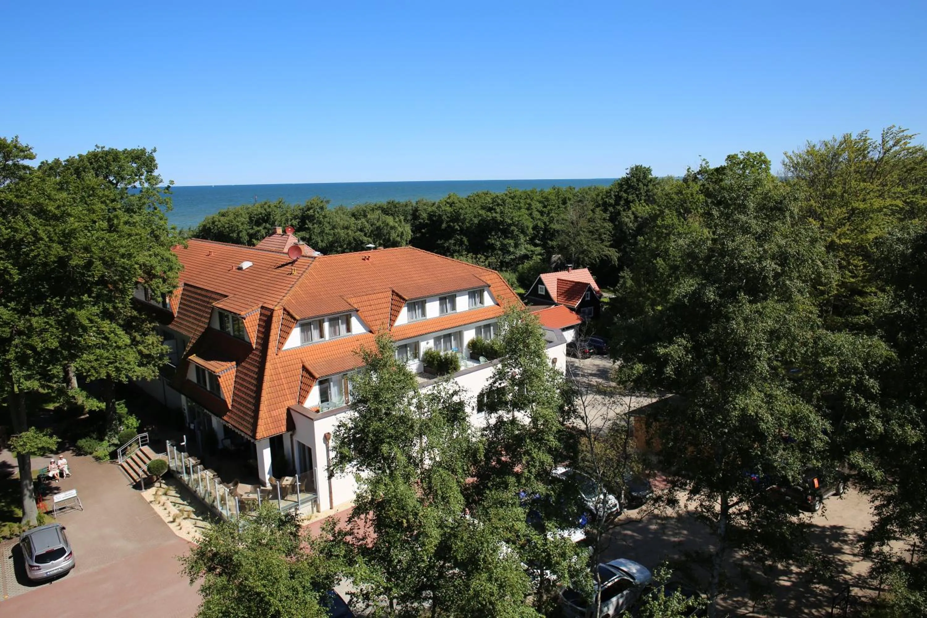 Bird's eye view in Hotel Haus am Meer
