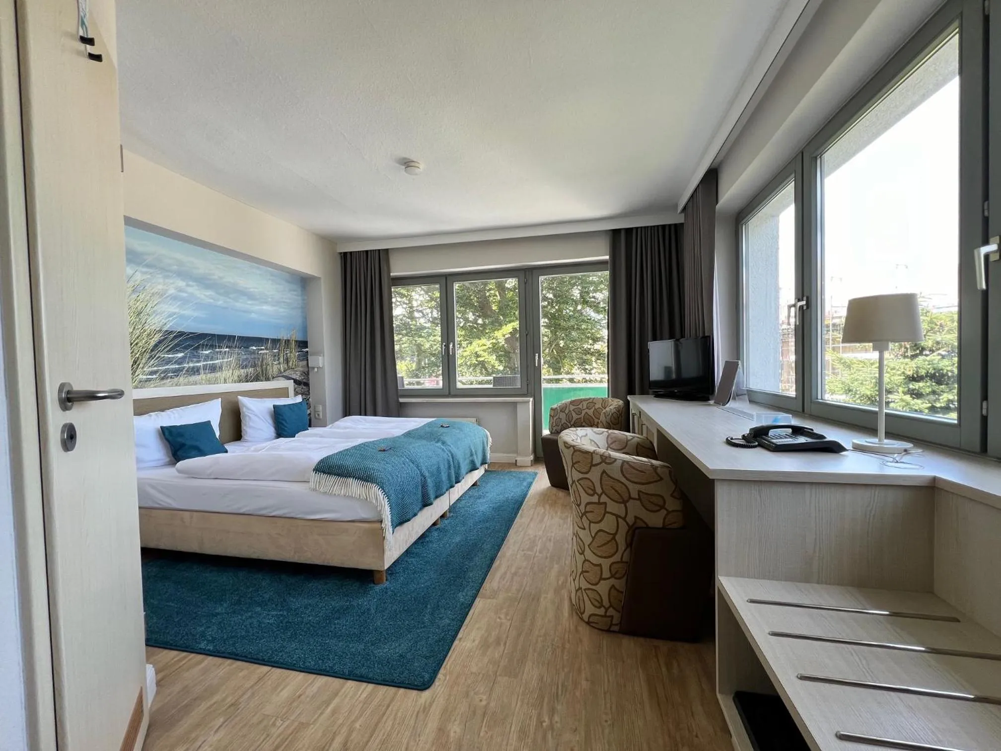 Photo of the whole room, Bed in Hotel Haus am Meer