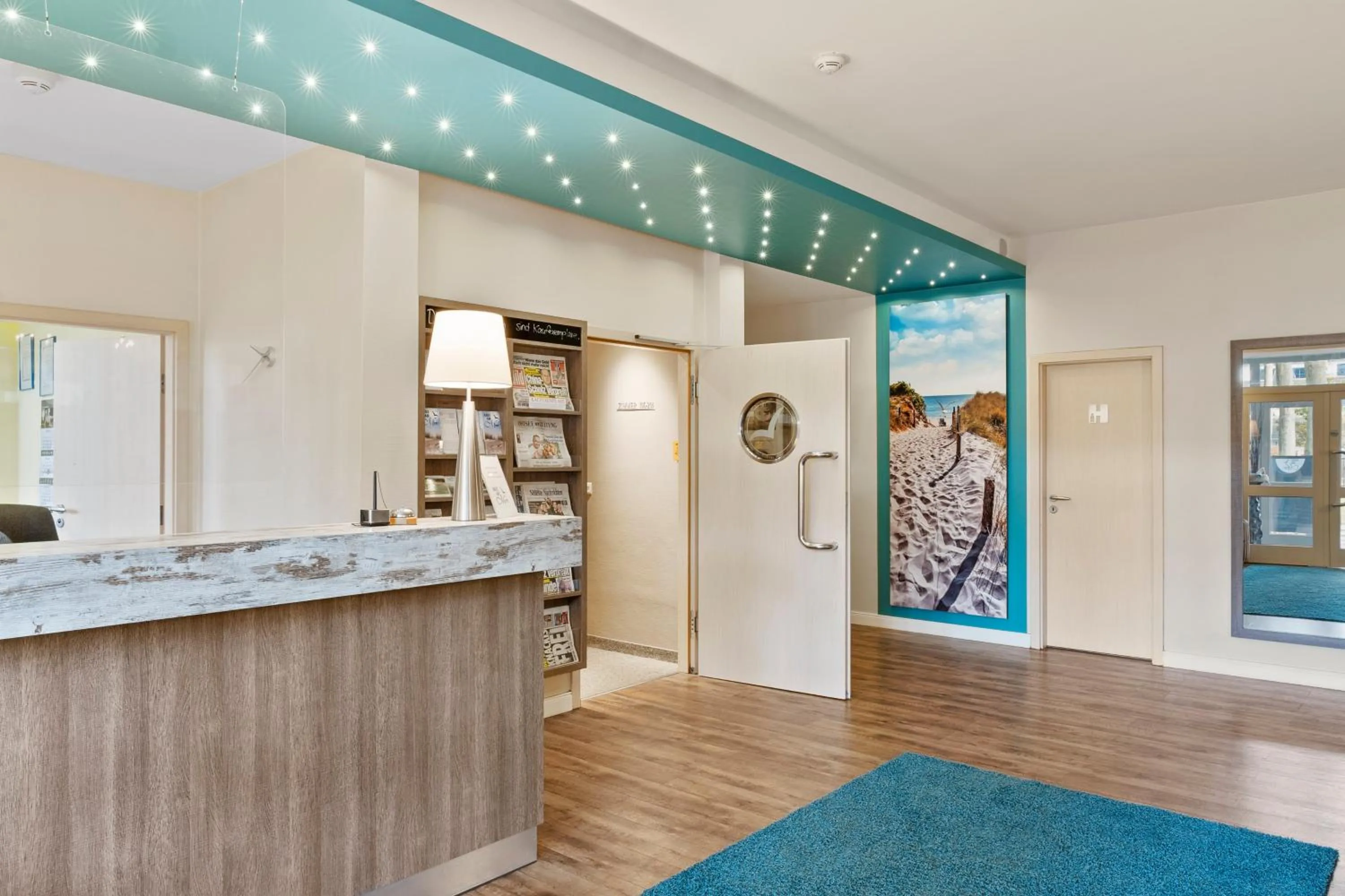 Lobby or reception in Hotel Haus am Meer
