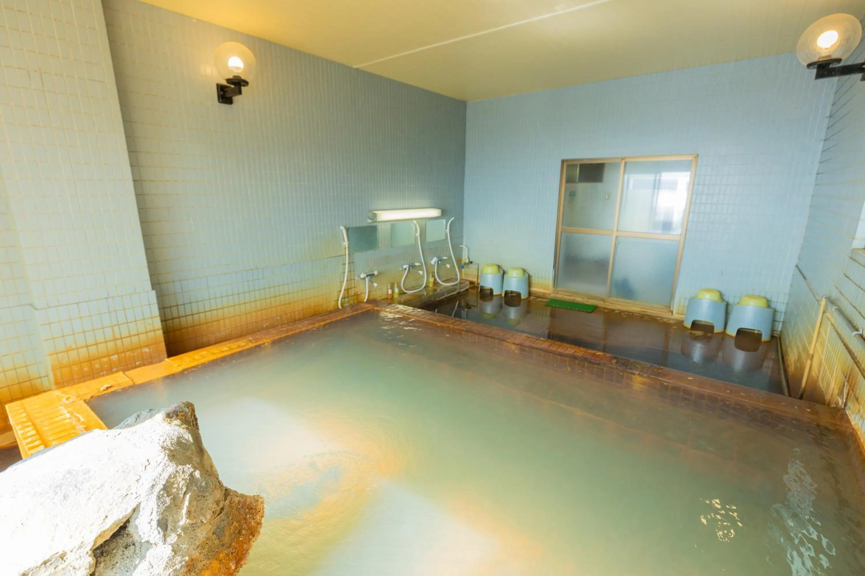 Hot Spring Bath in Sakurajima Seaside Hotel