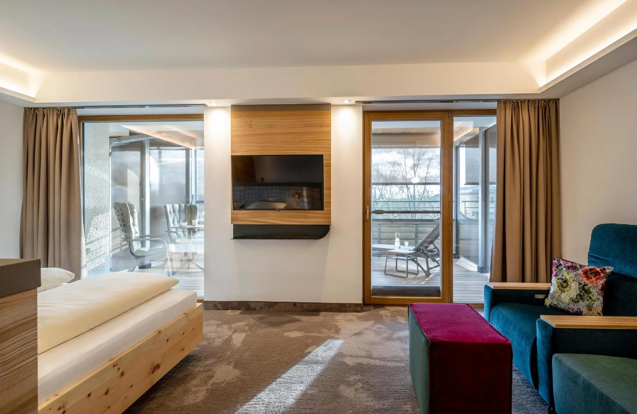 TV and multimedia, Bed in Hotel FrechDachs