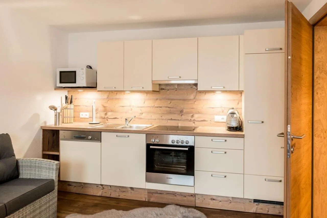 Kitchen or kitchenette in Appartements Kolberhof